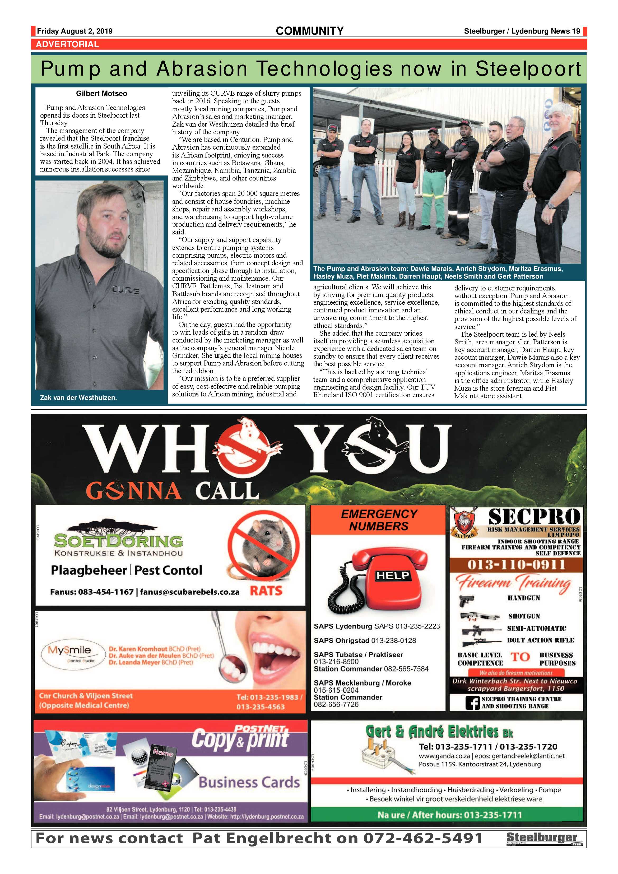 Steelburger News 2 August 2019 page 19