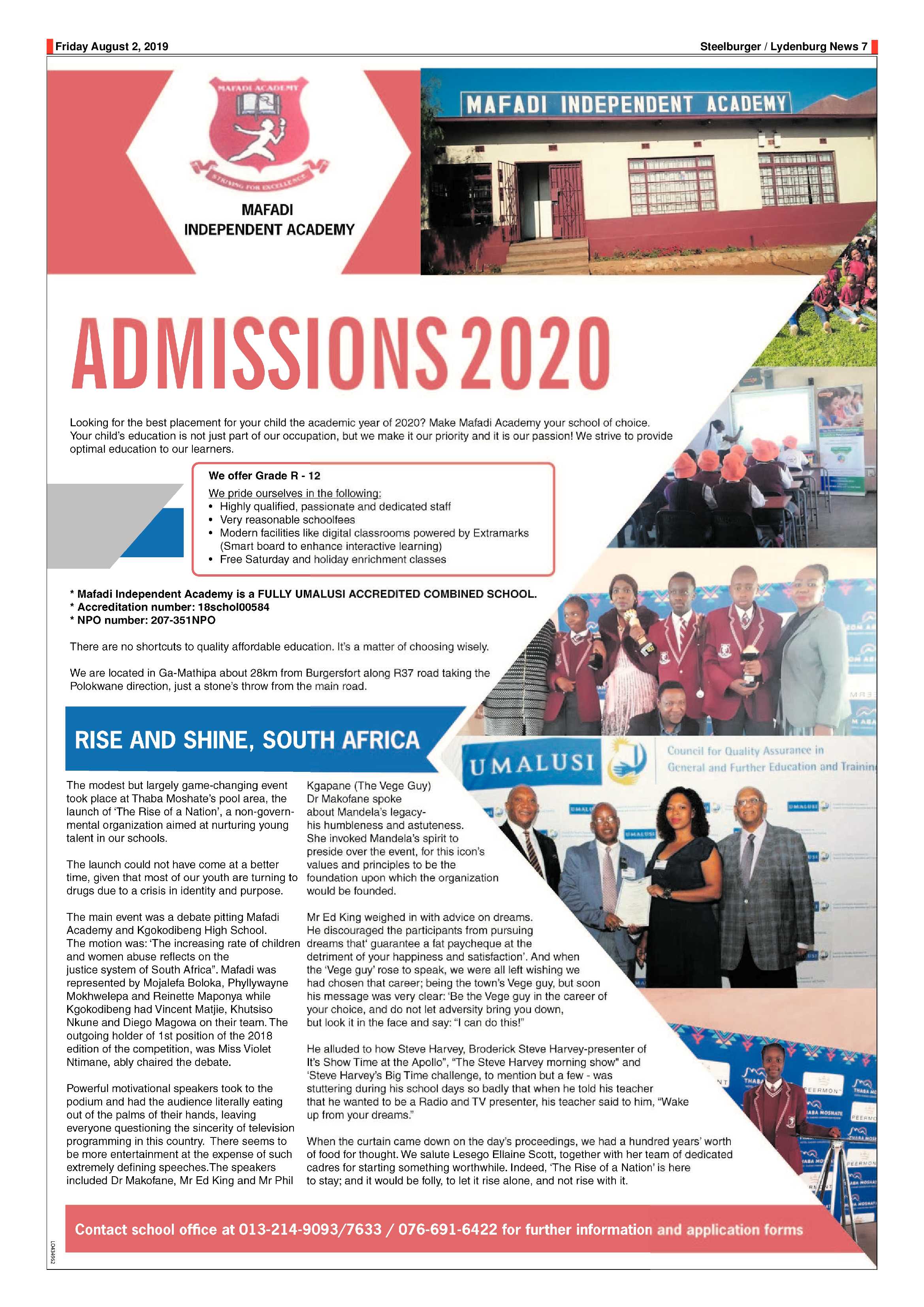 Steelburger News 2 August 2019 page 7