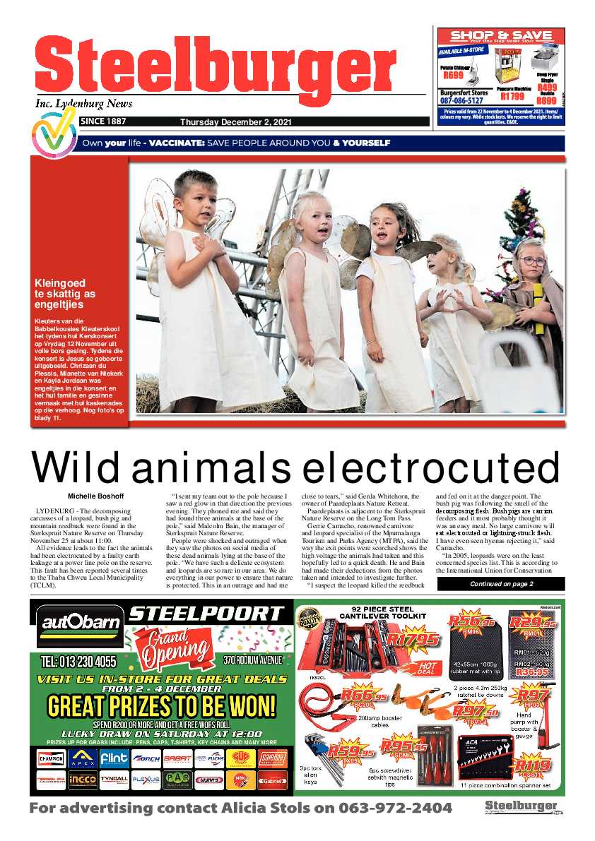 Steelburger News 2 December 2021 page 1