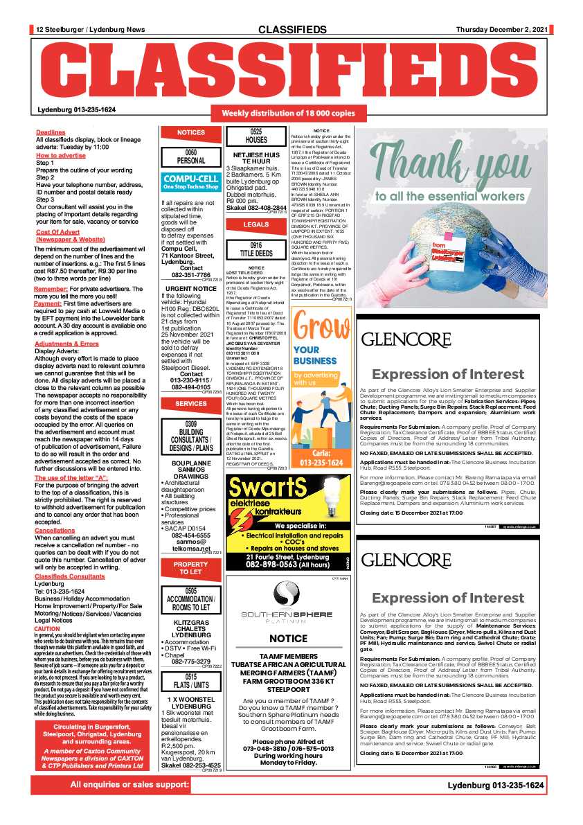 Steelburger News 2 December 2021 page 12