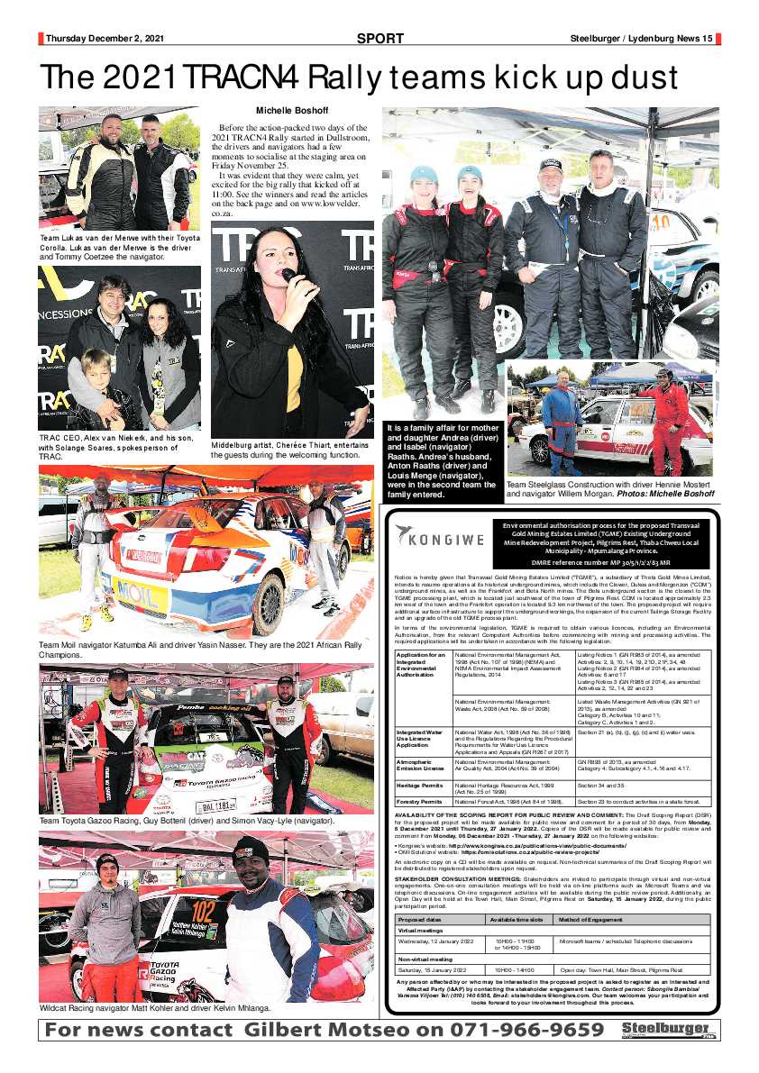 Steelburger News 2 December 2021 page 15