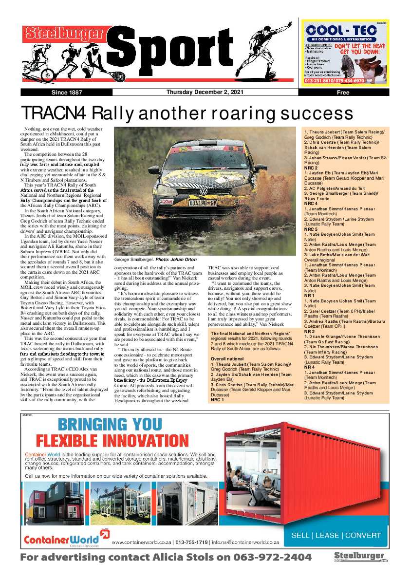 Steelburger News 2 December 2021 page 16