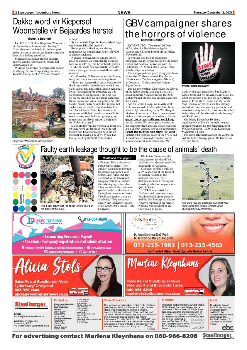 Steelburger News 2 December 2021 page 2