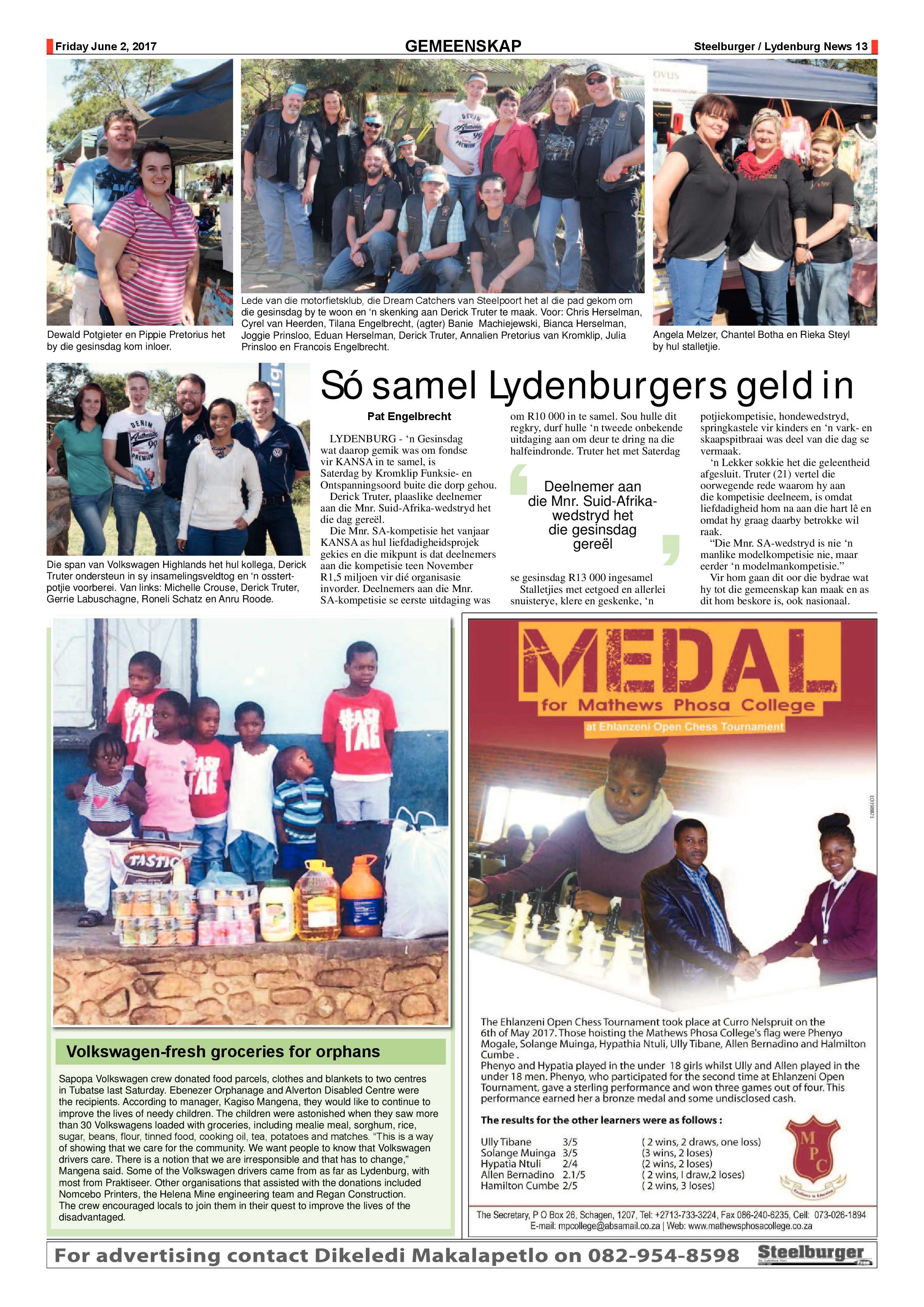 Steelburger News 2 June 2017 page 13