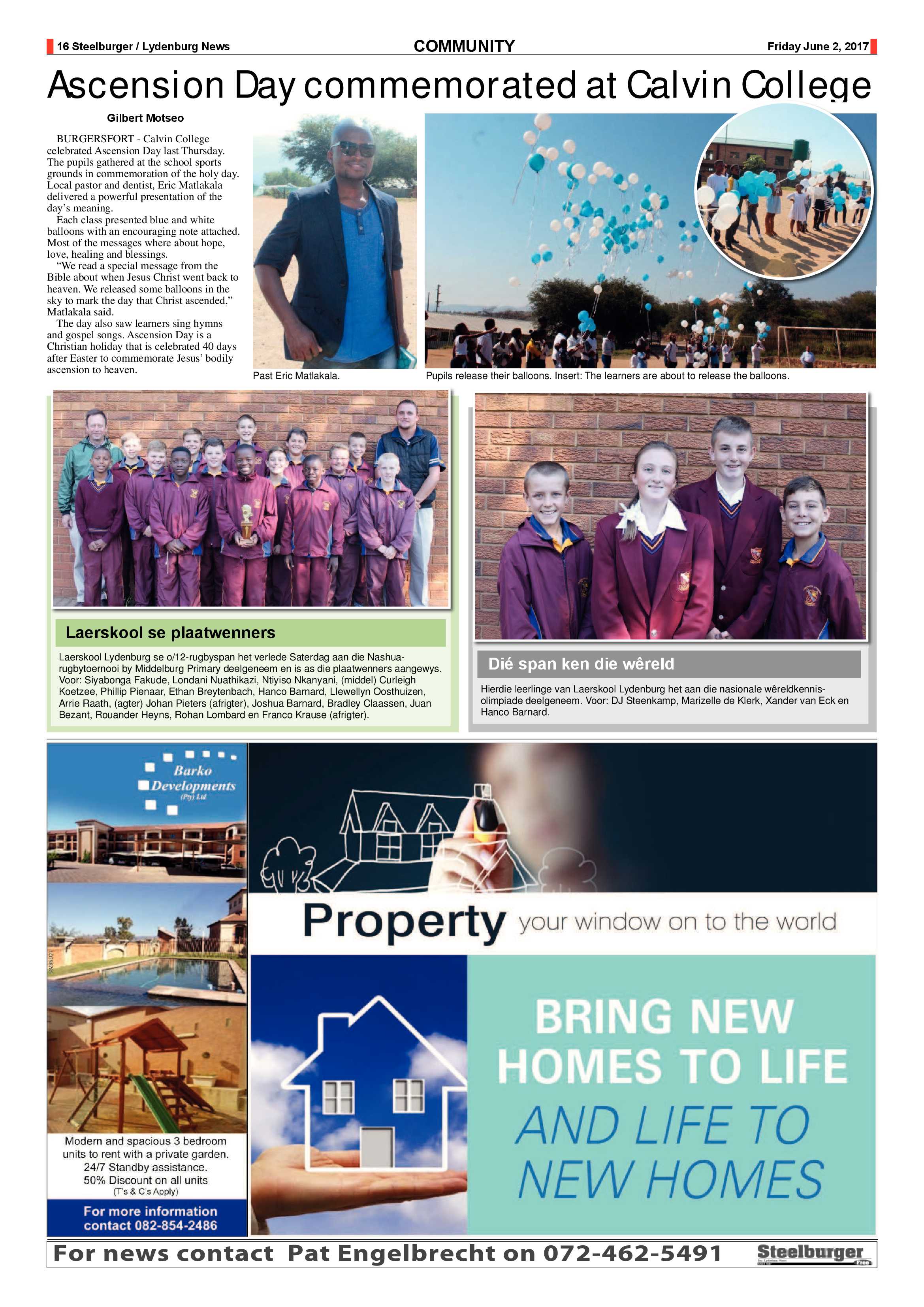 Steelburger News 2 June 2017 page 16