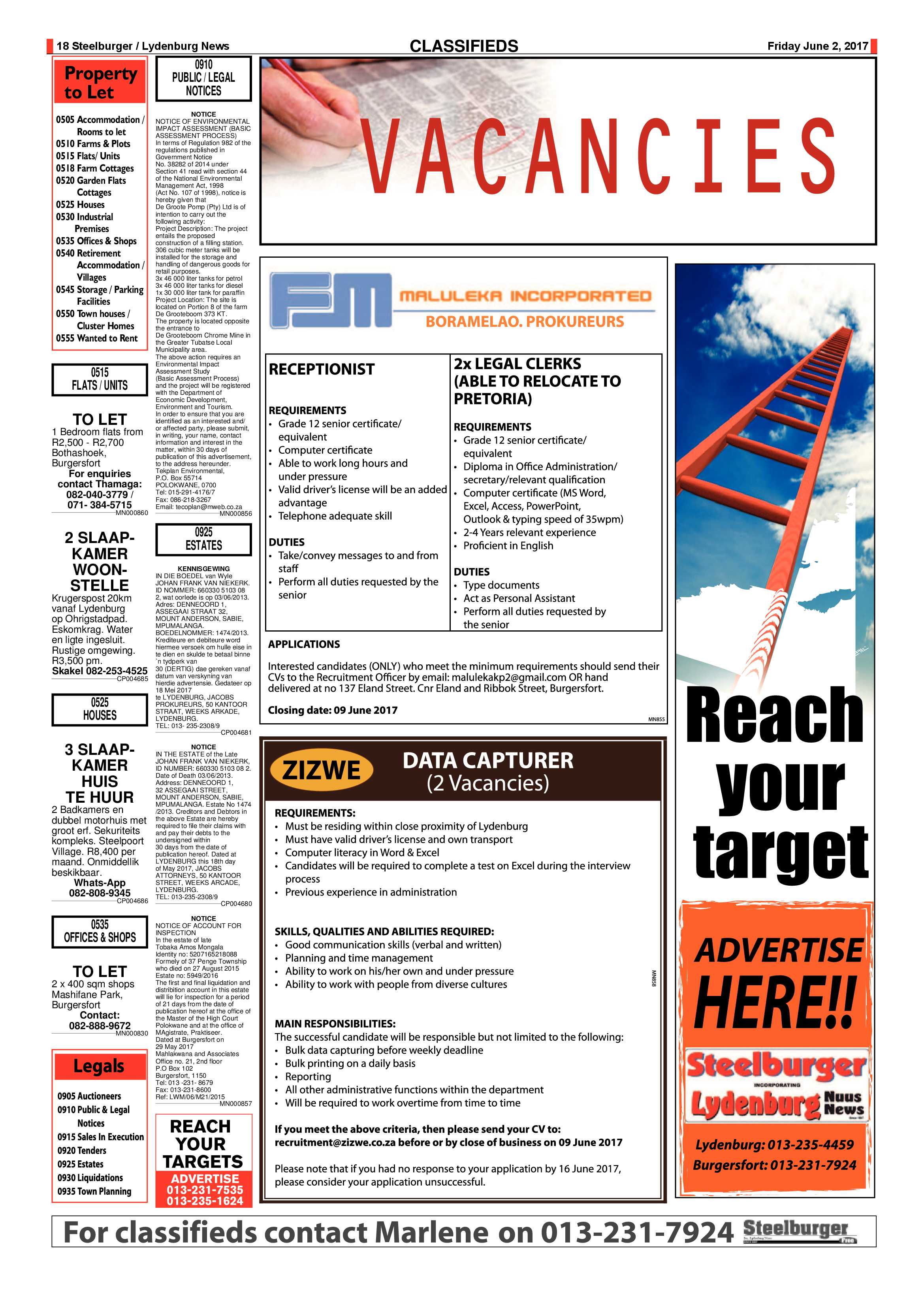 Steelburger News 2 June 2017 page 18