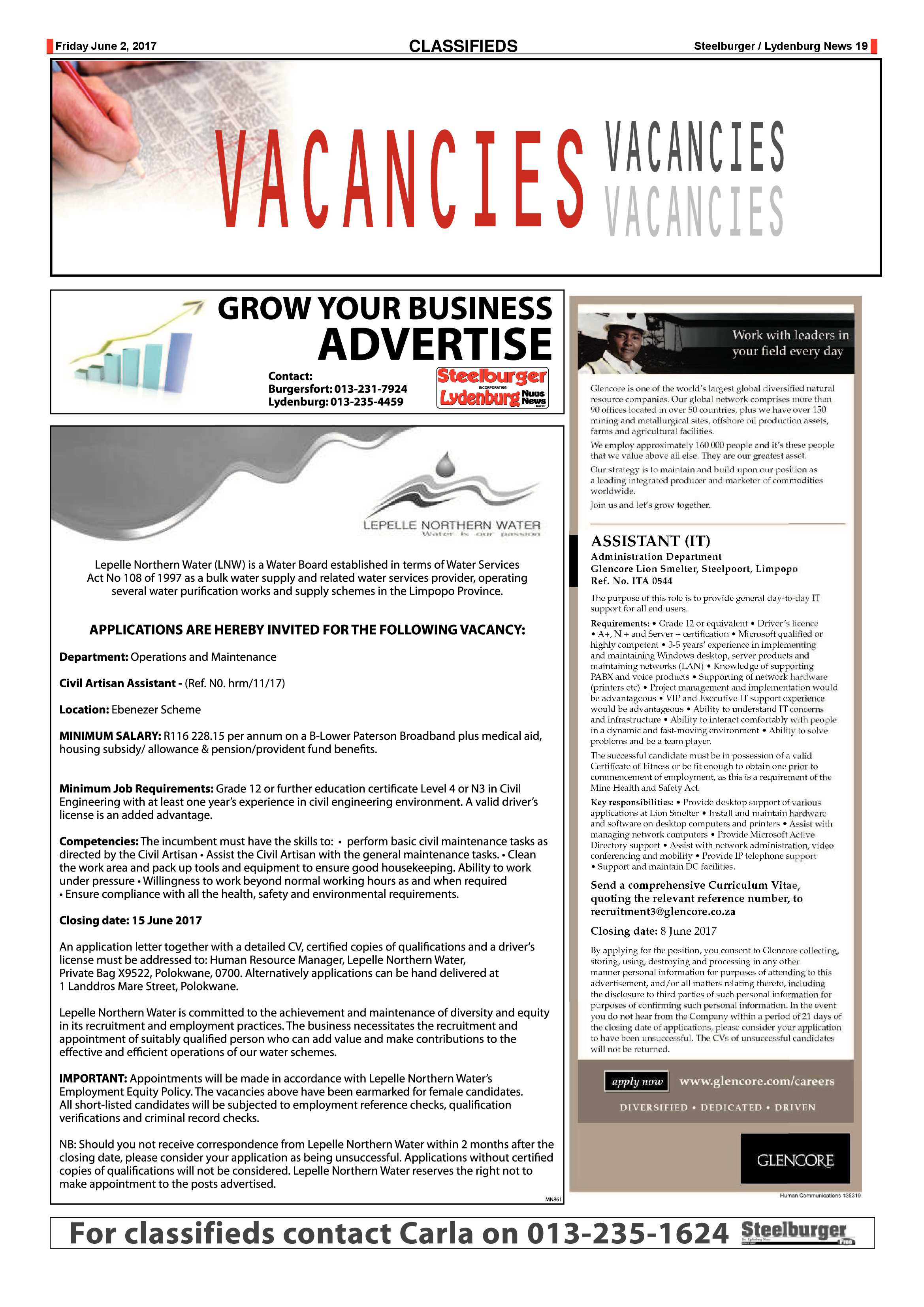 Steelburger News 2 June 2017 page 19