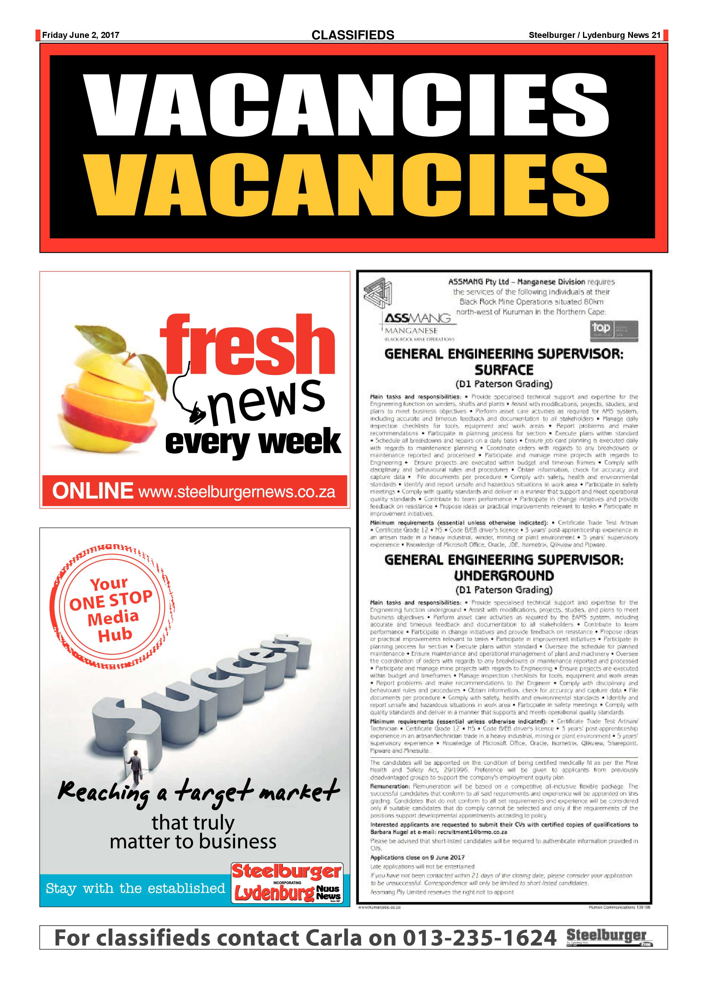 Steelburger News 2 June 2017 page 21