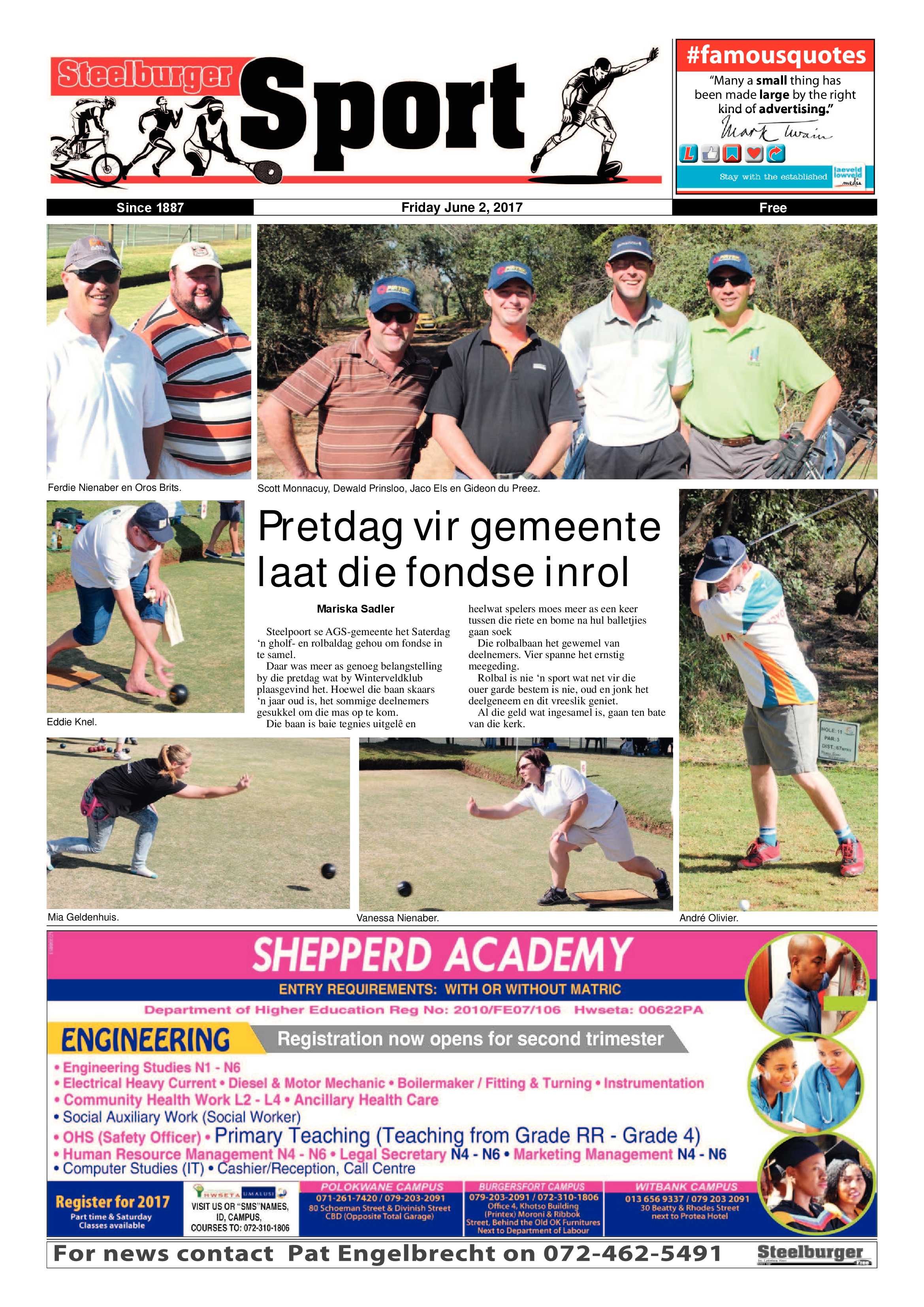 Steelburger News 2 June 2017 page 24
