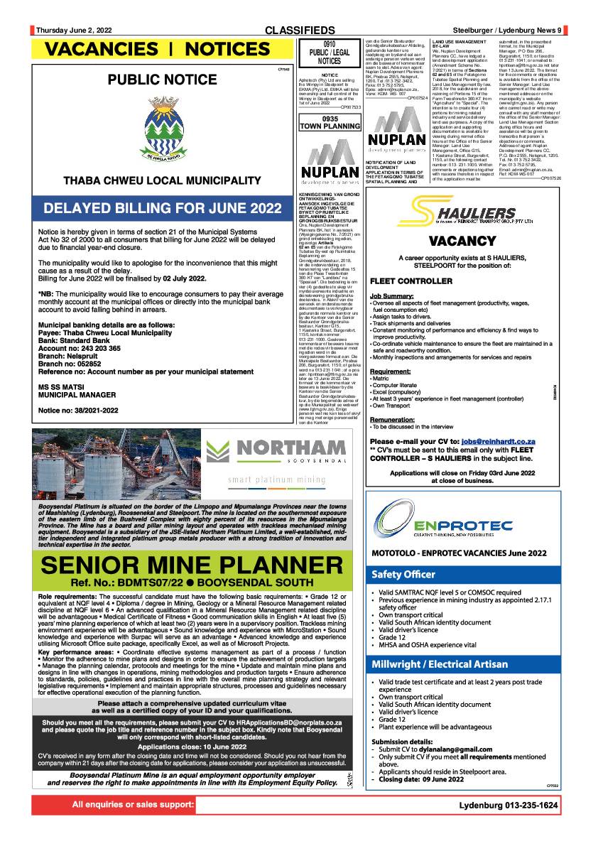 Steelburger News 2 June 2022 page 9