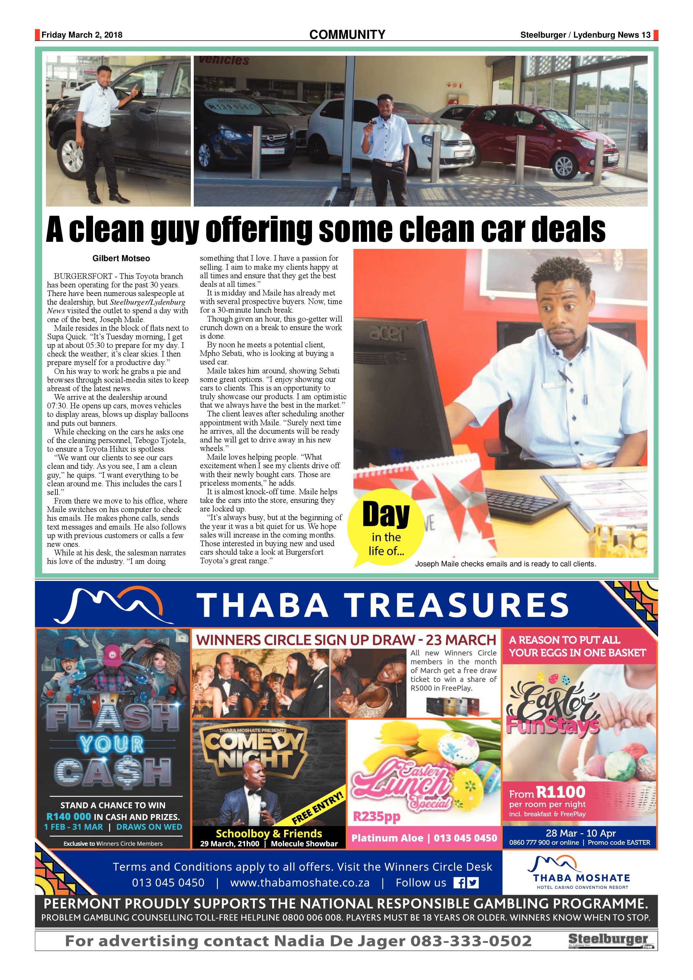 Steelburger News 2 March 2018 page 13
