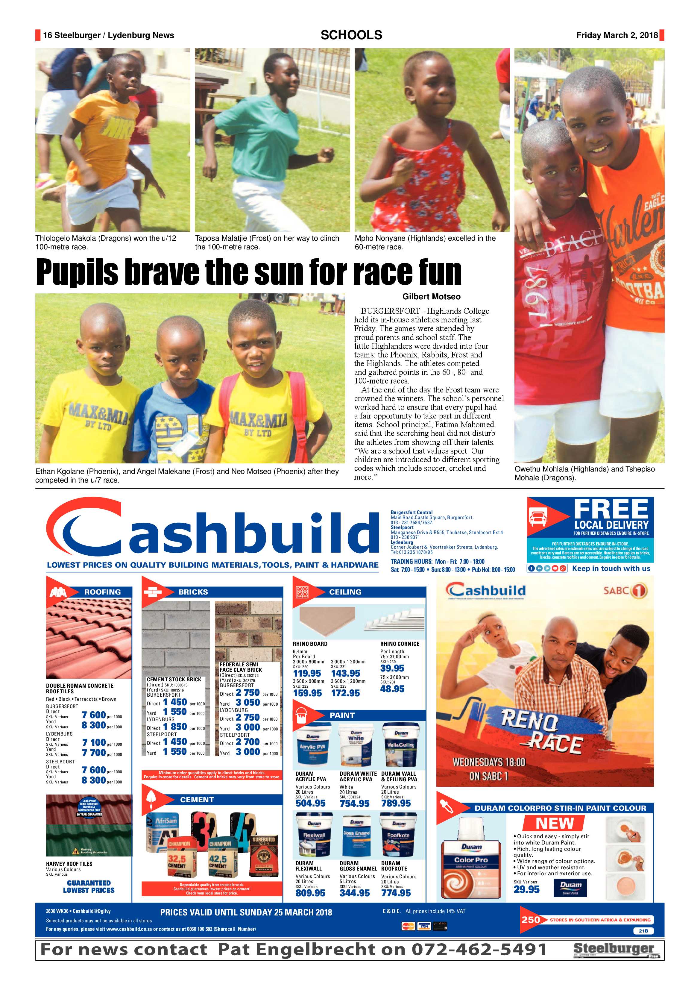 Steelburger News 2 March 2018 page 16