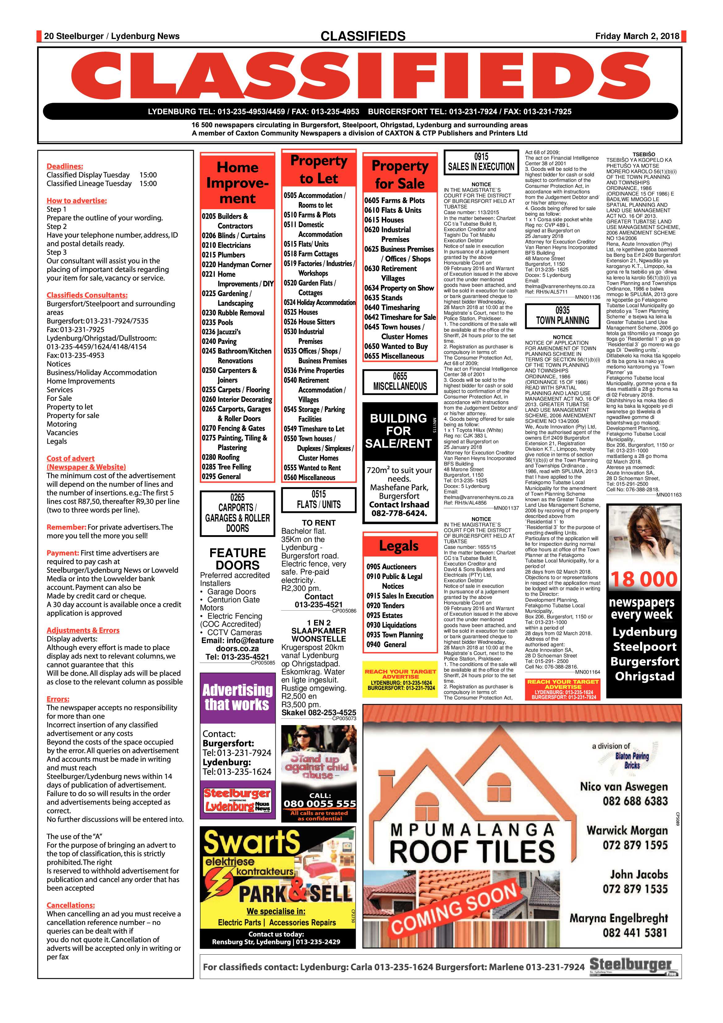 Steelburger News 2 March 2018 page 20
