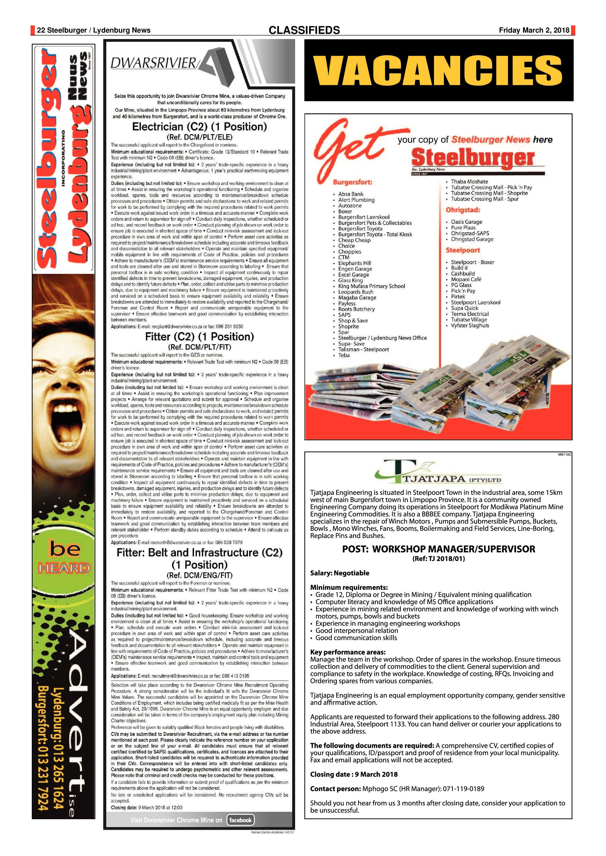 Steelburger News 2 March 2018 page 22