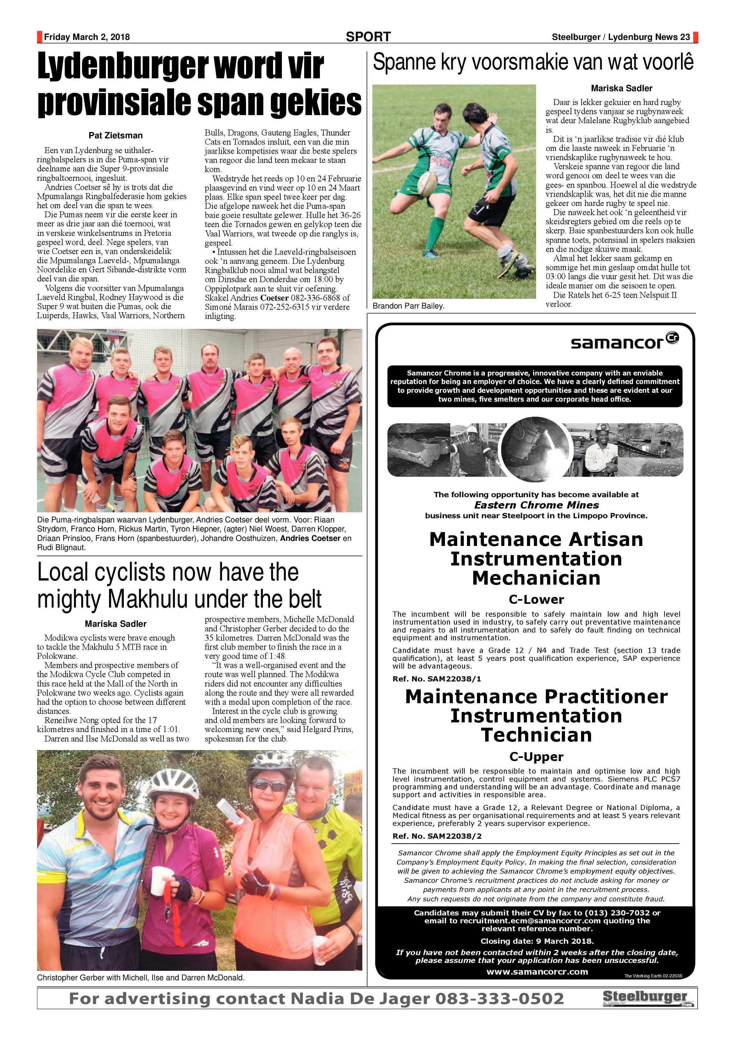 Steelburger News 2 March 2018 page 23