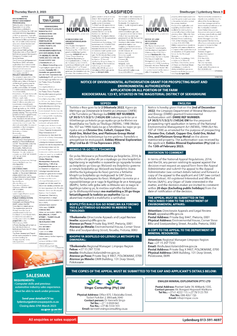 Steelburger News 2 March 2023 page 9