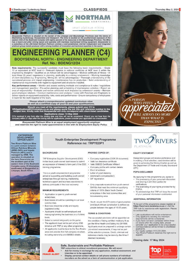 Steelburger News 2 May 2024 page 6