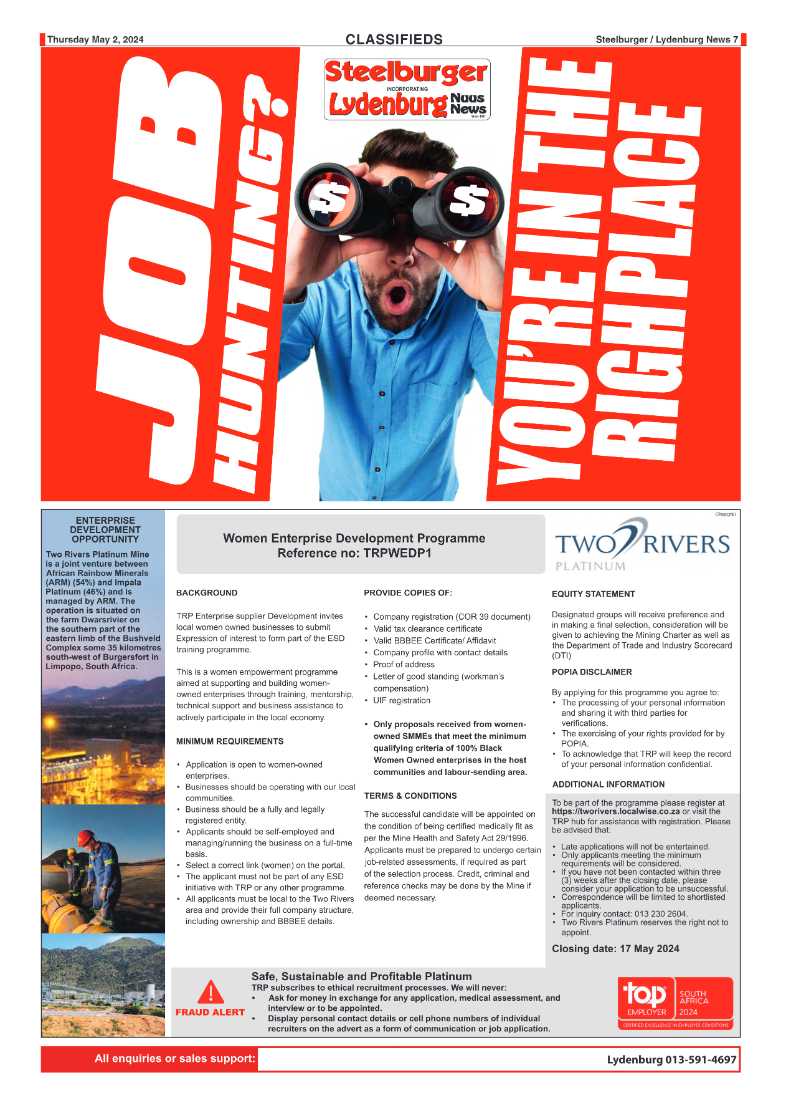 Steelburger News 2 May 2024 page 7