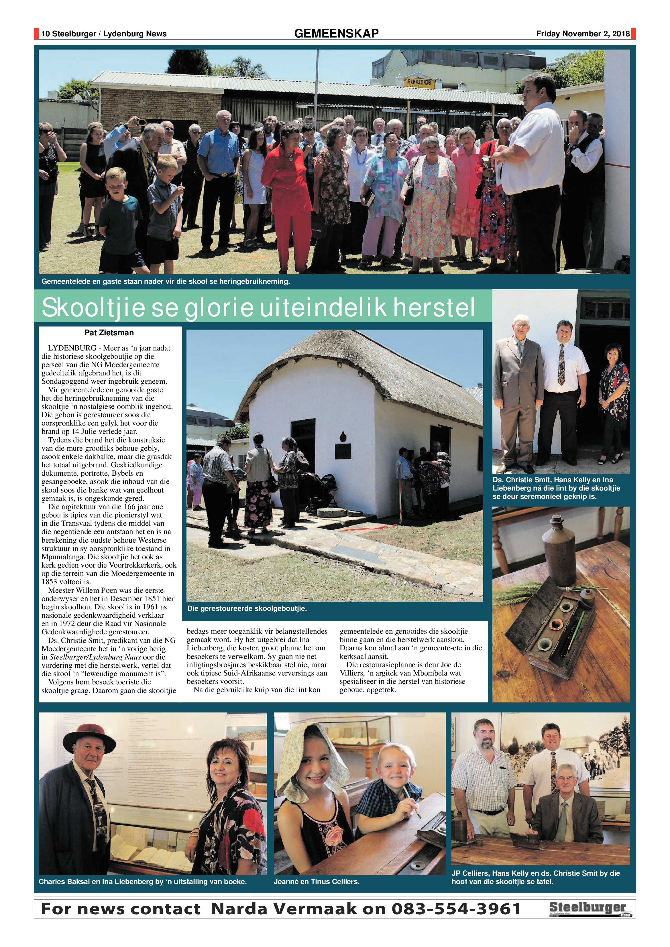 Steelburger News 2 November 2018 page 10