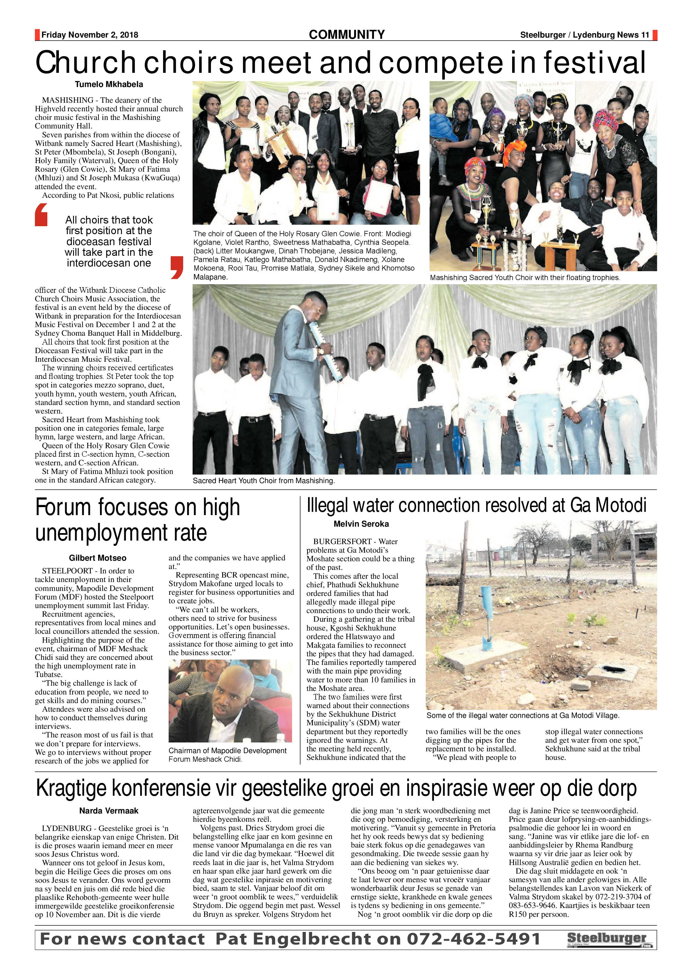 Steelburger News 2 November 2018 page 11