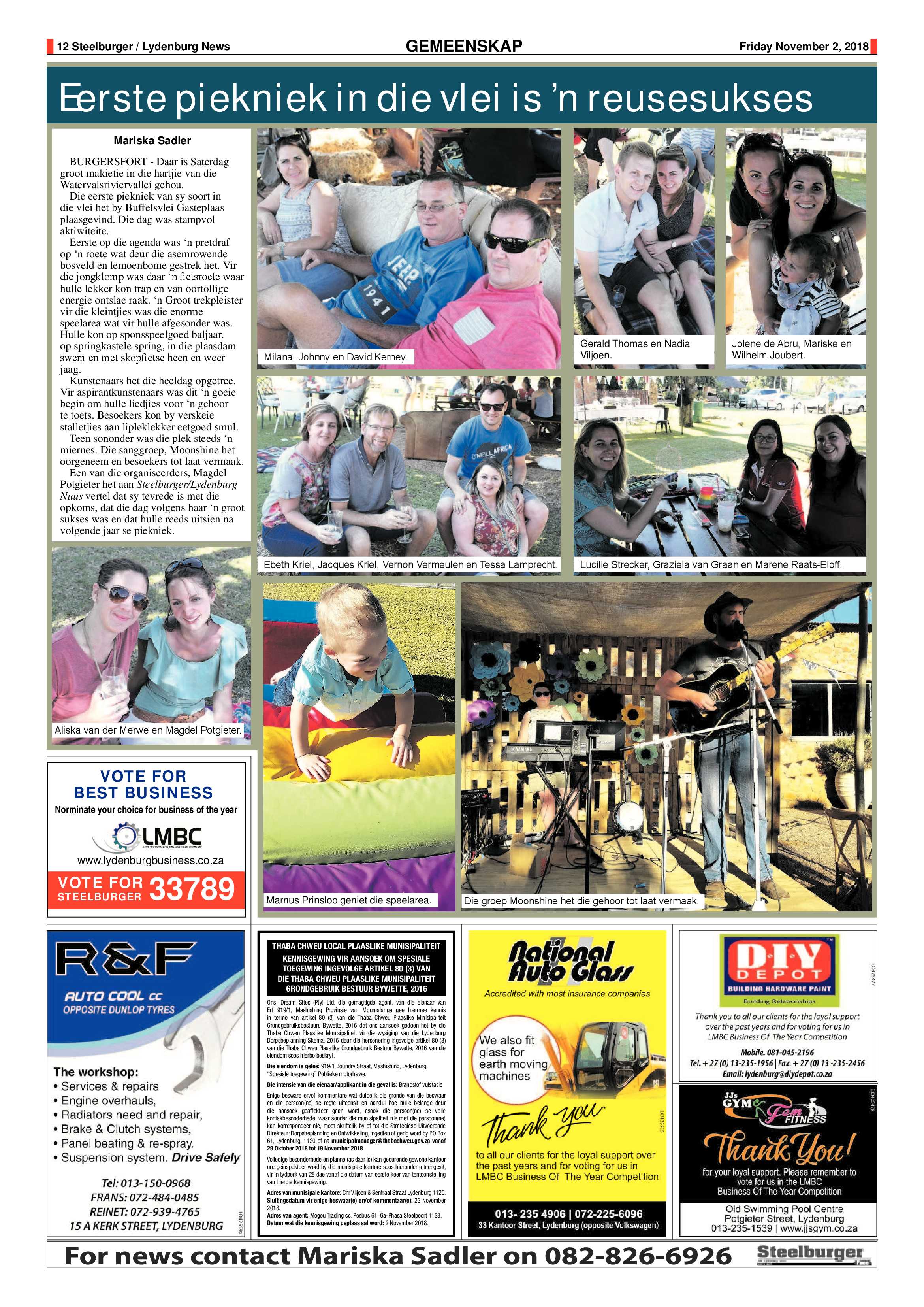 Steelburger News 2 November 2018 page 12