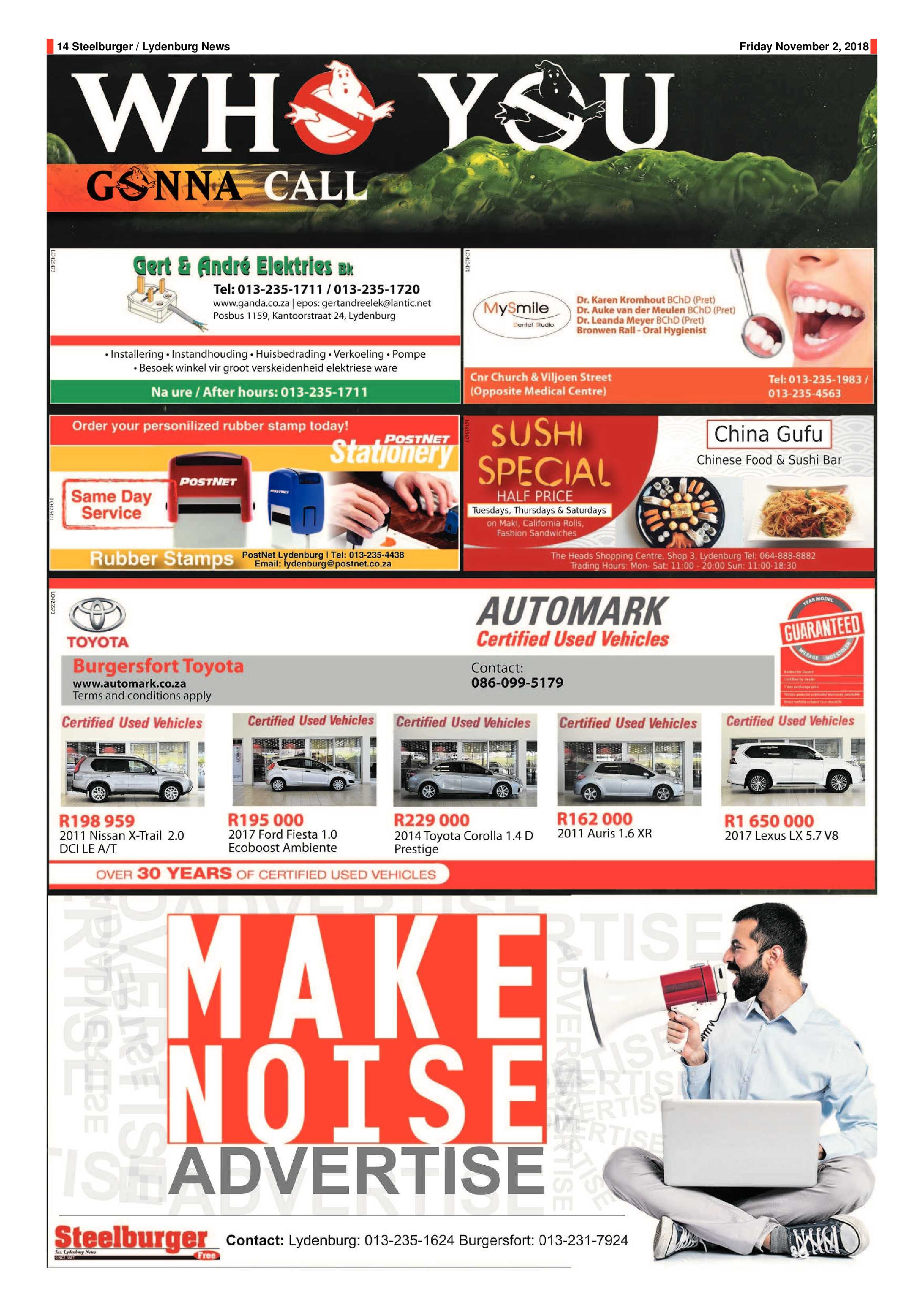 Steelburger News 2 November 2018 page 14