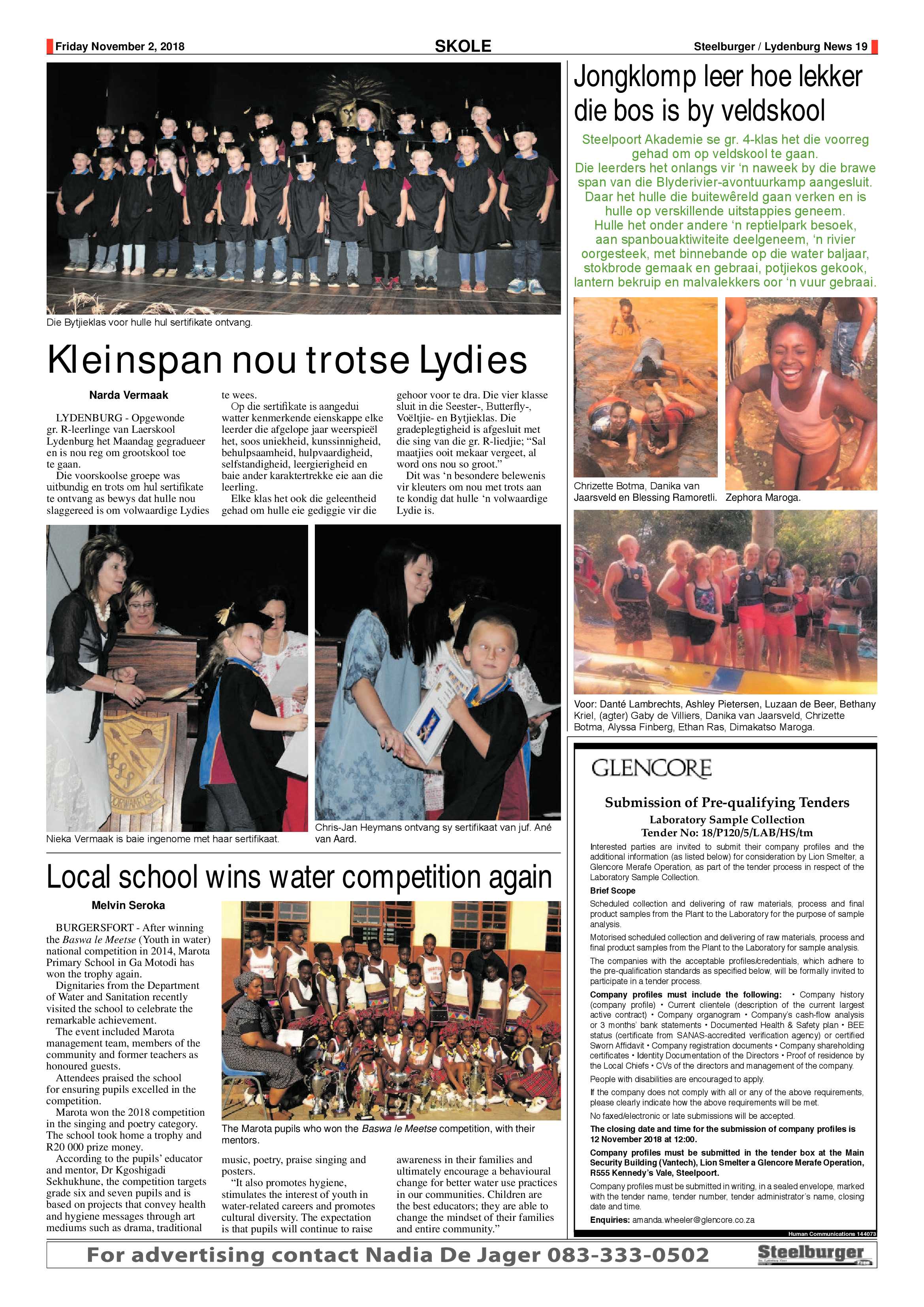 Steelburger News 2 November 2018 page 19