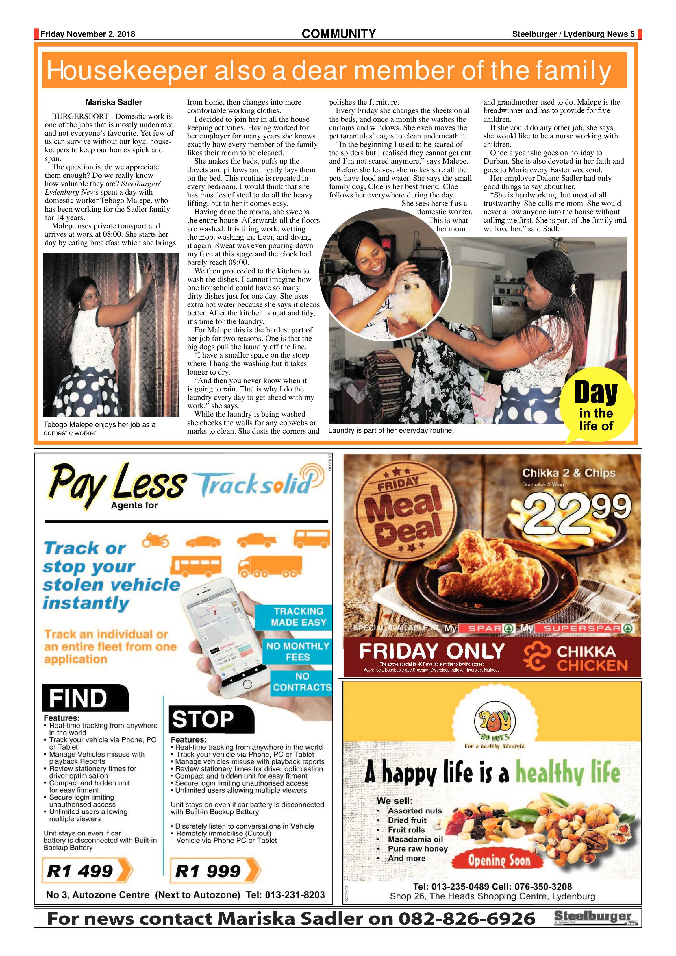 Steelburger News 2 November 2018 page 5