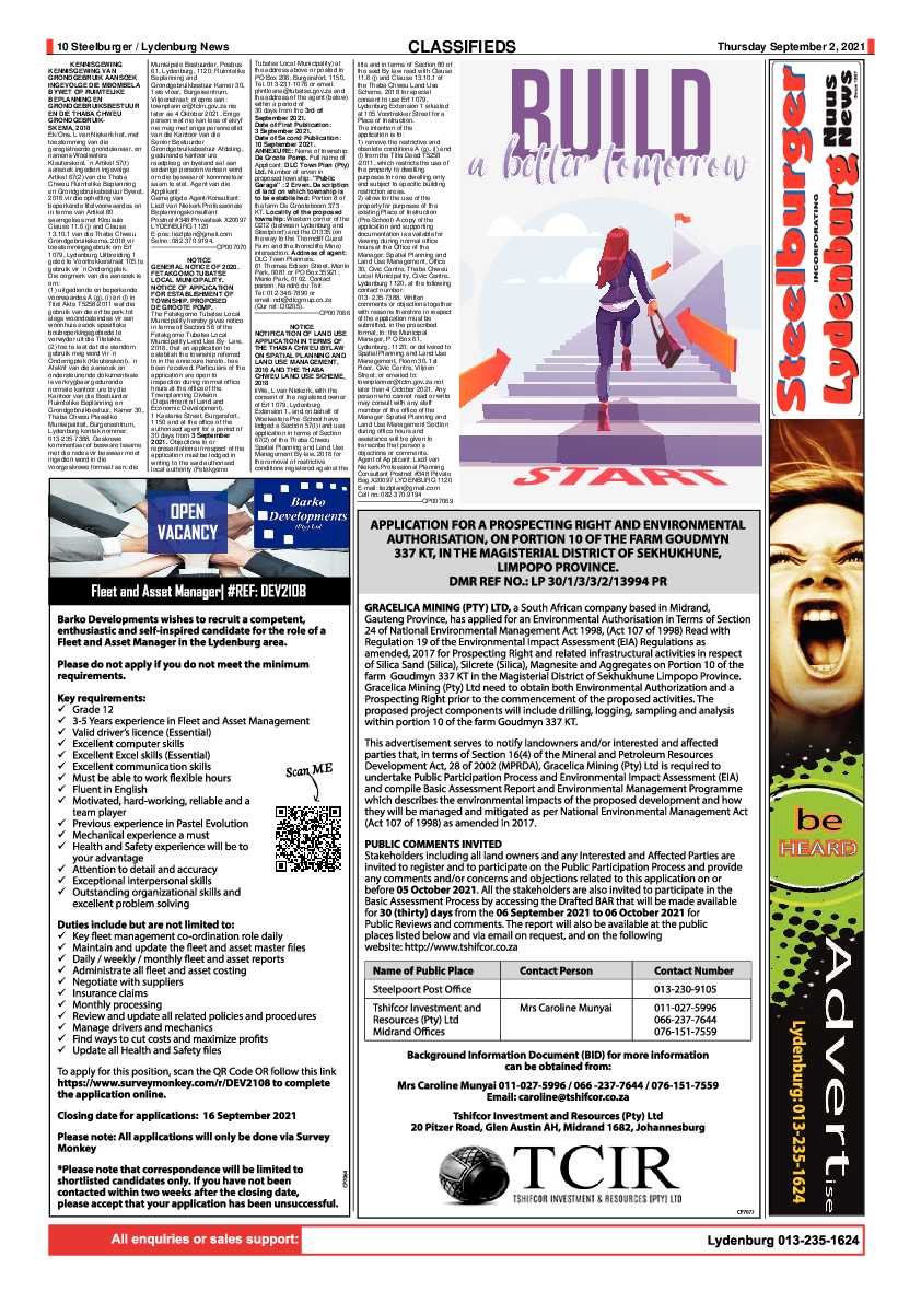 Steelburger News 2 September 2021 page 10