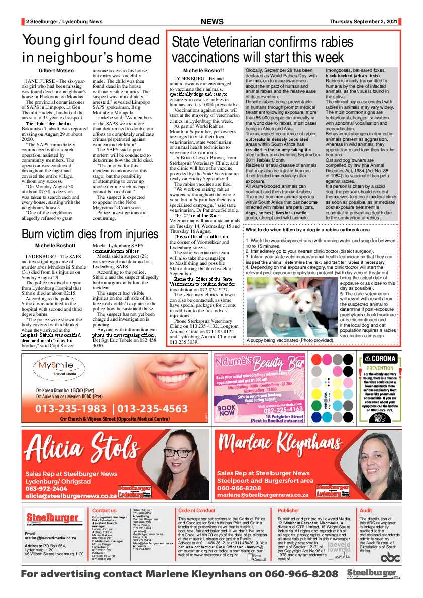 Steelburger News 2 September 2021 page 2