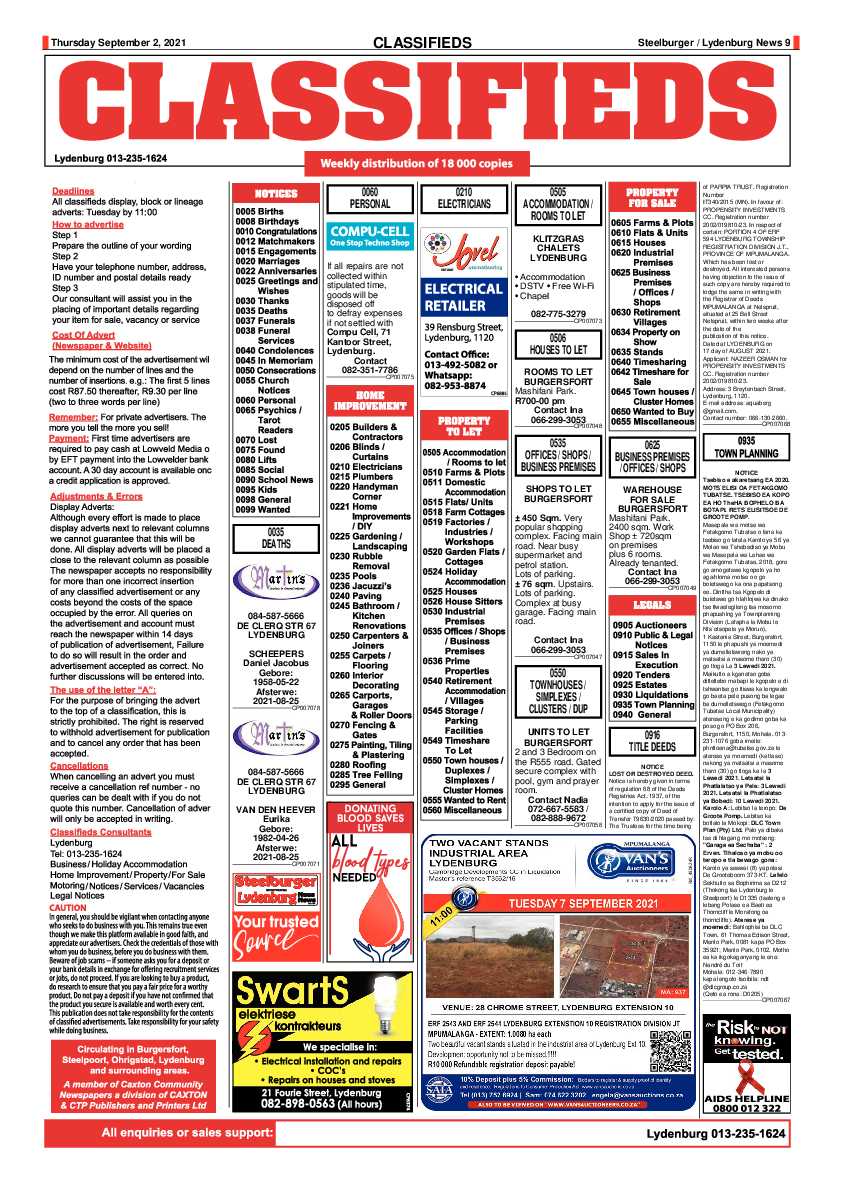 Steelburger News 2 September 2021 page 9