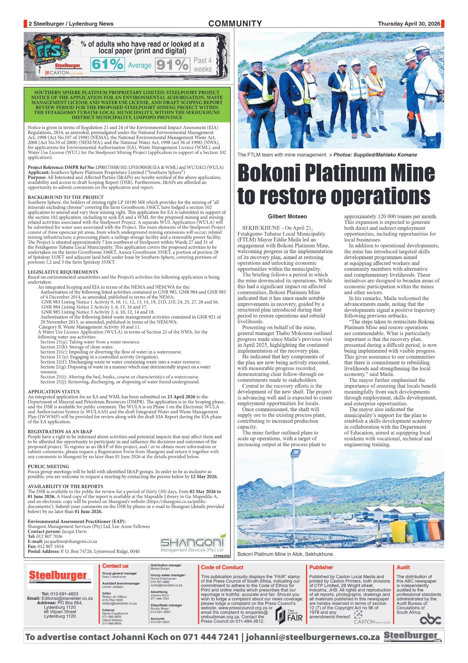 Steelburger News 30 April 2025 page 2