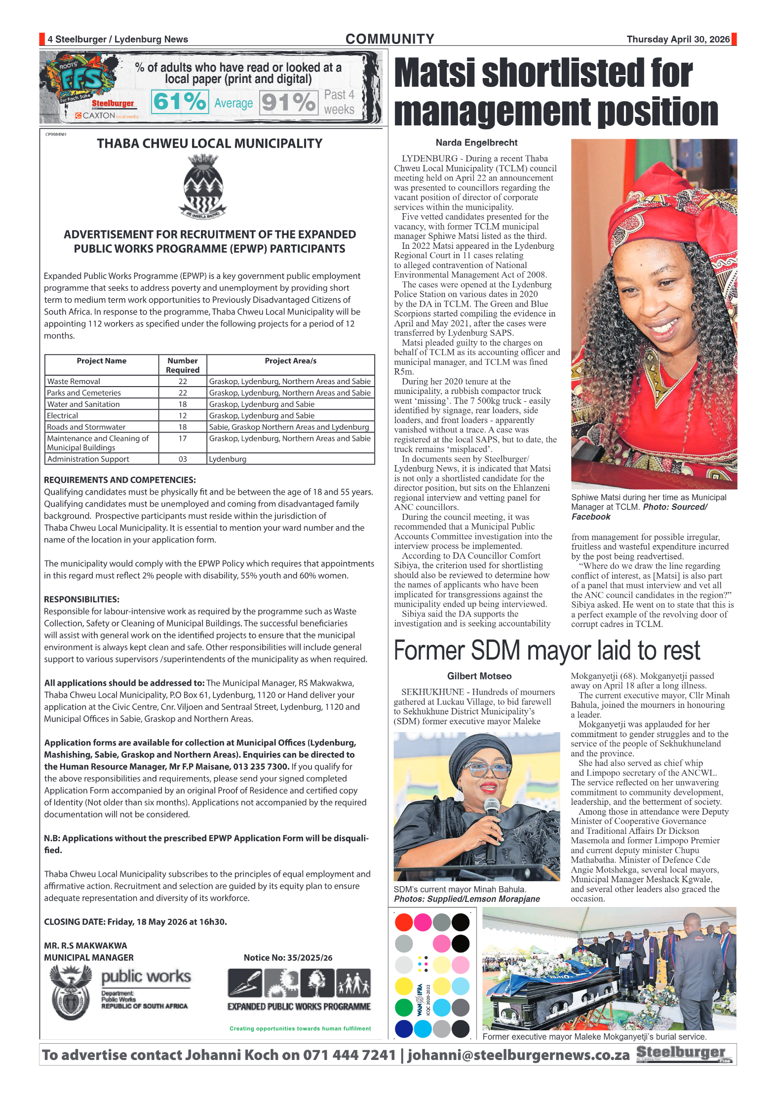 Steelburger News 30 April 2025 page 4