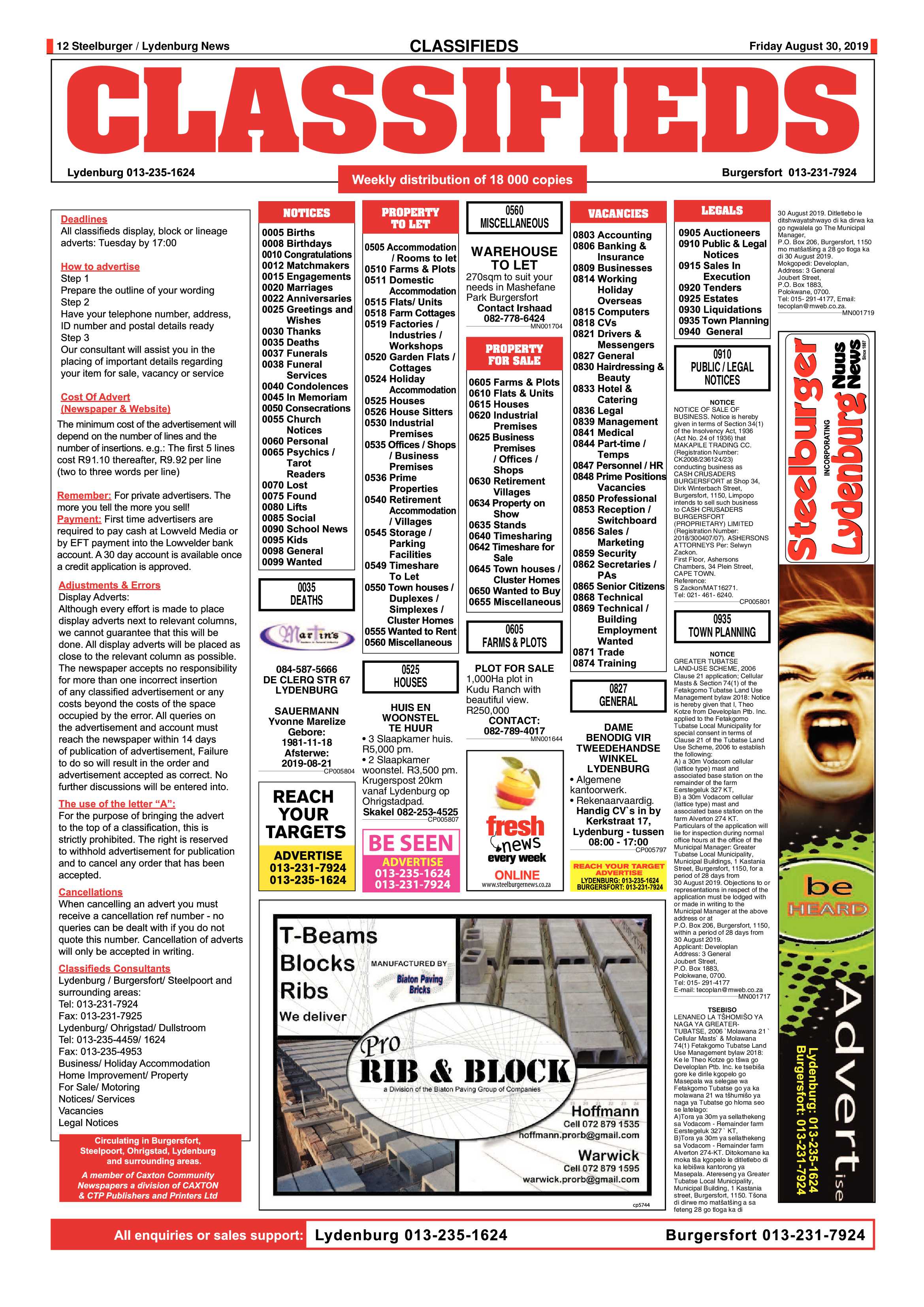 Steelburger News 30 August 2019 page 12
