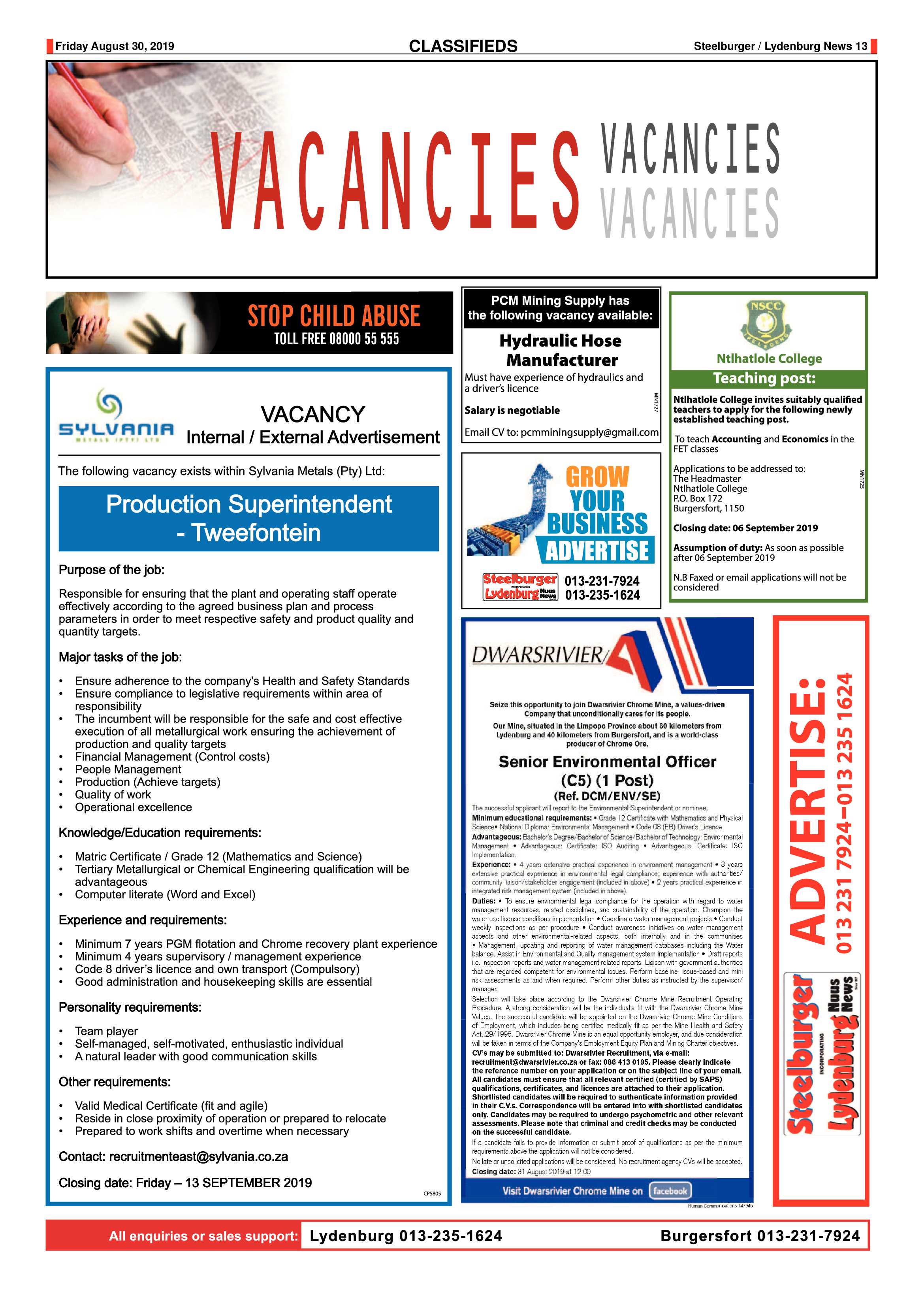 Steelburger News 30 August 2019 page 13