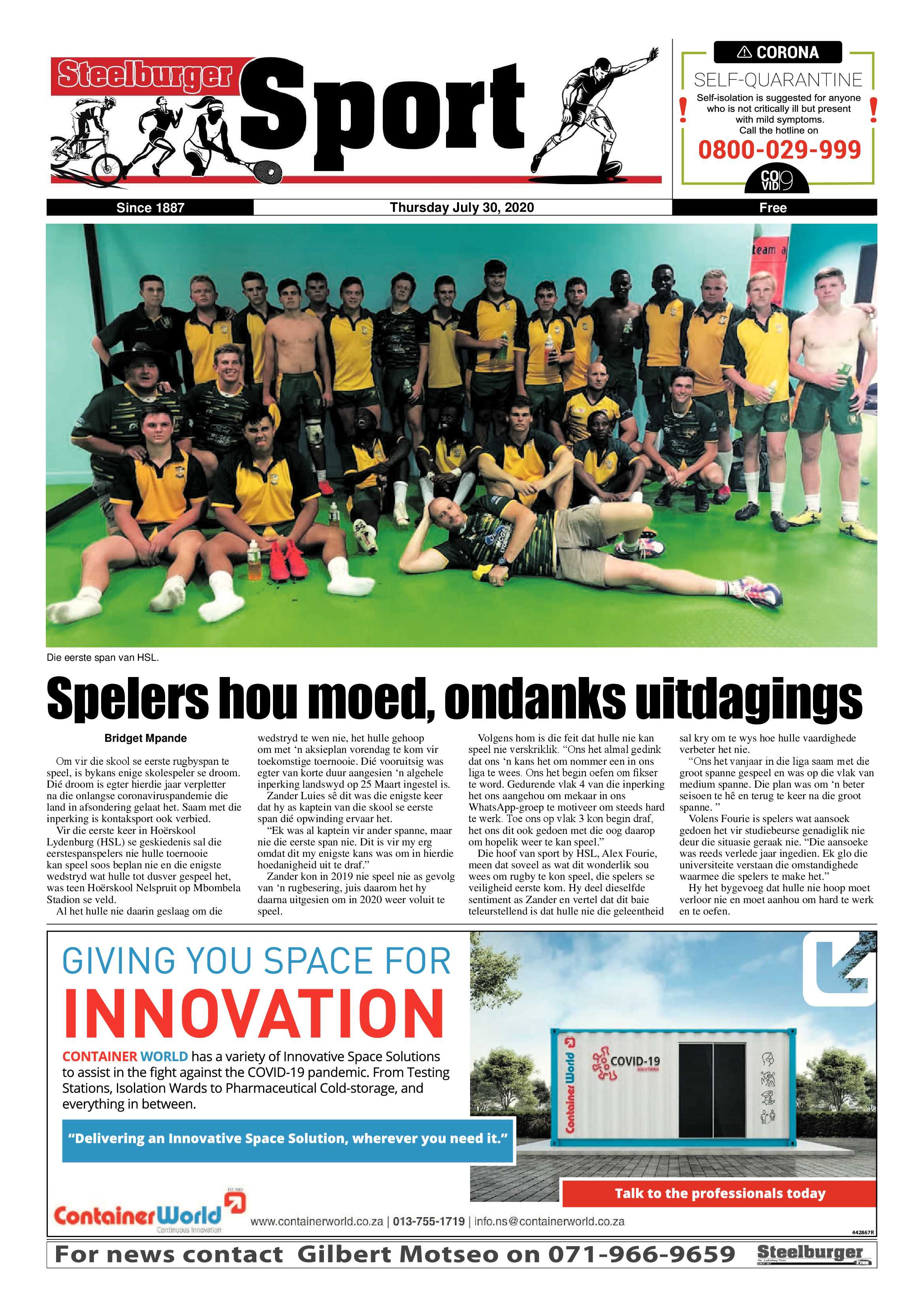 Steelburger News 30 July 2020 page 20