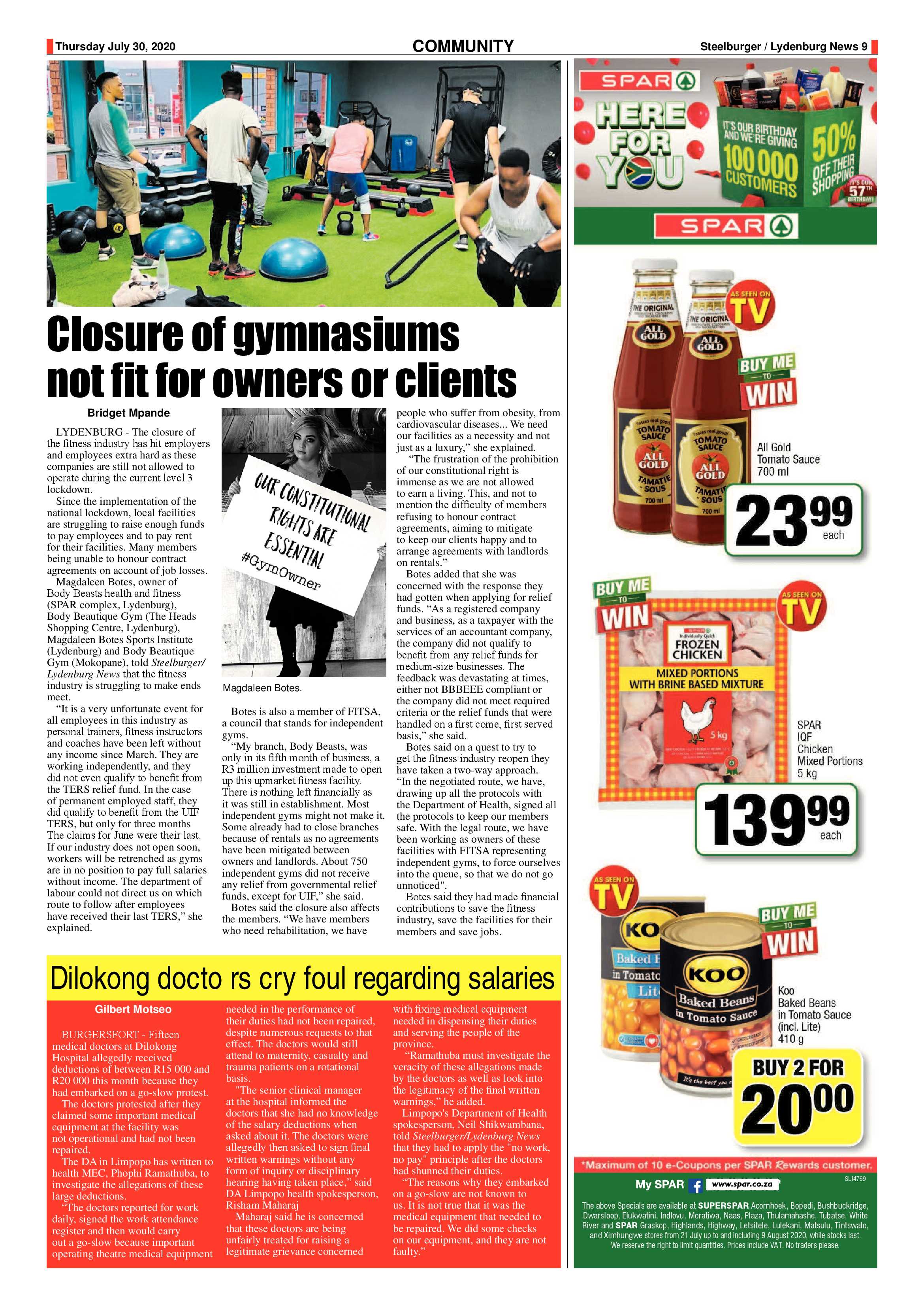 Steelburger News 30 July 2020 page 9
