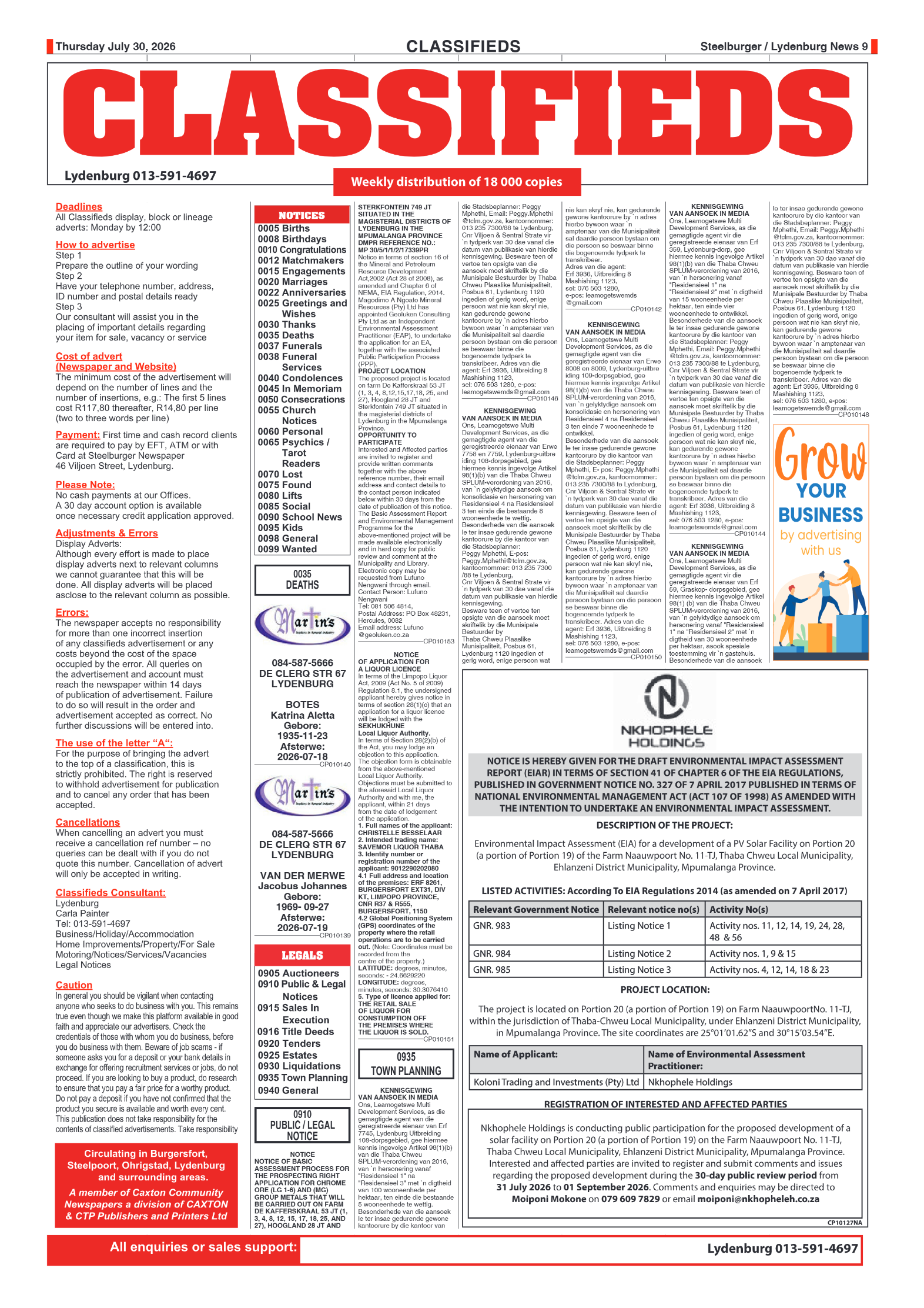 Steelburger News 30 July 2026 page 9