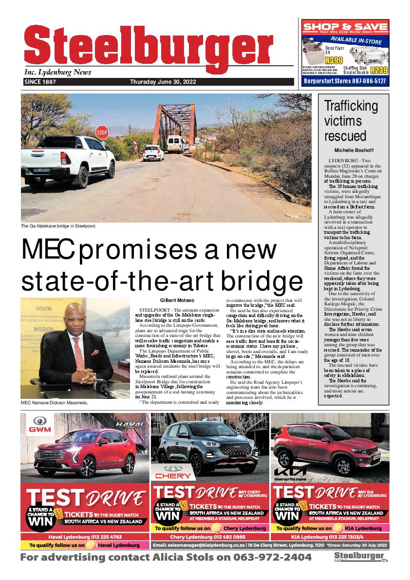 Steelburger News 30 June 2022 page 1