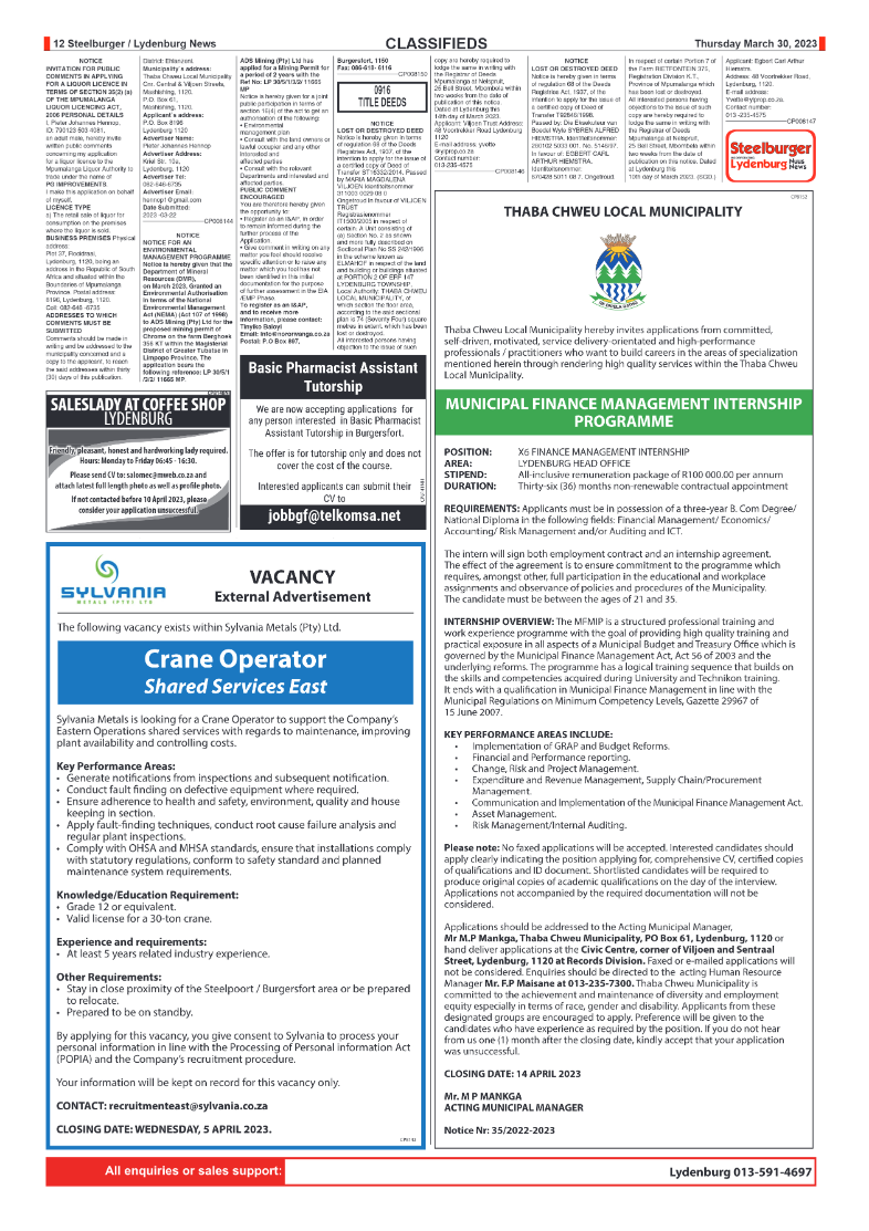 Steelburger News 30 March 2023 page 12