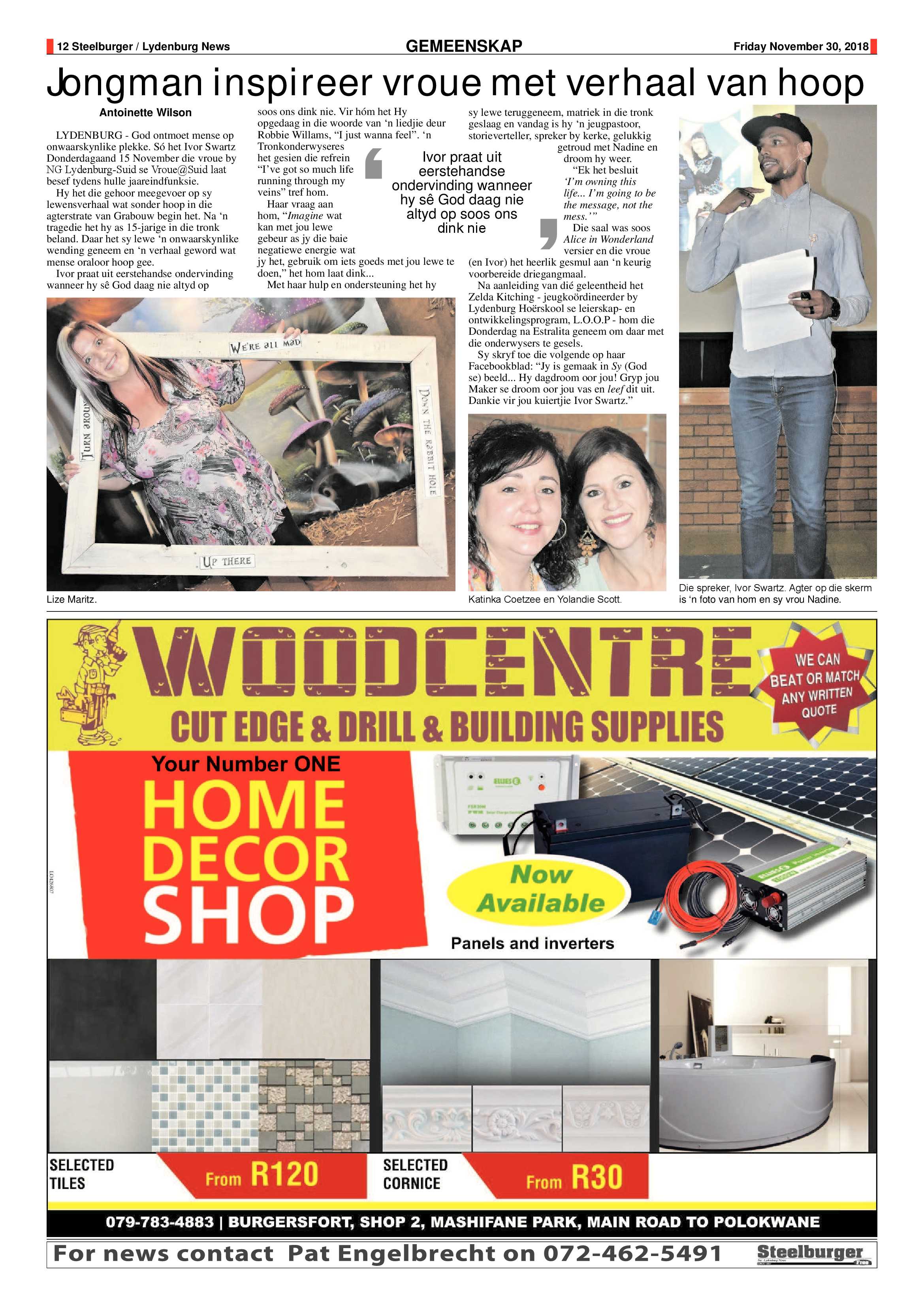 Steelburger News 30 November 2018 page 12