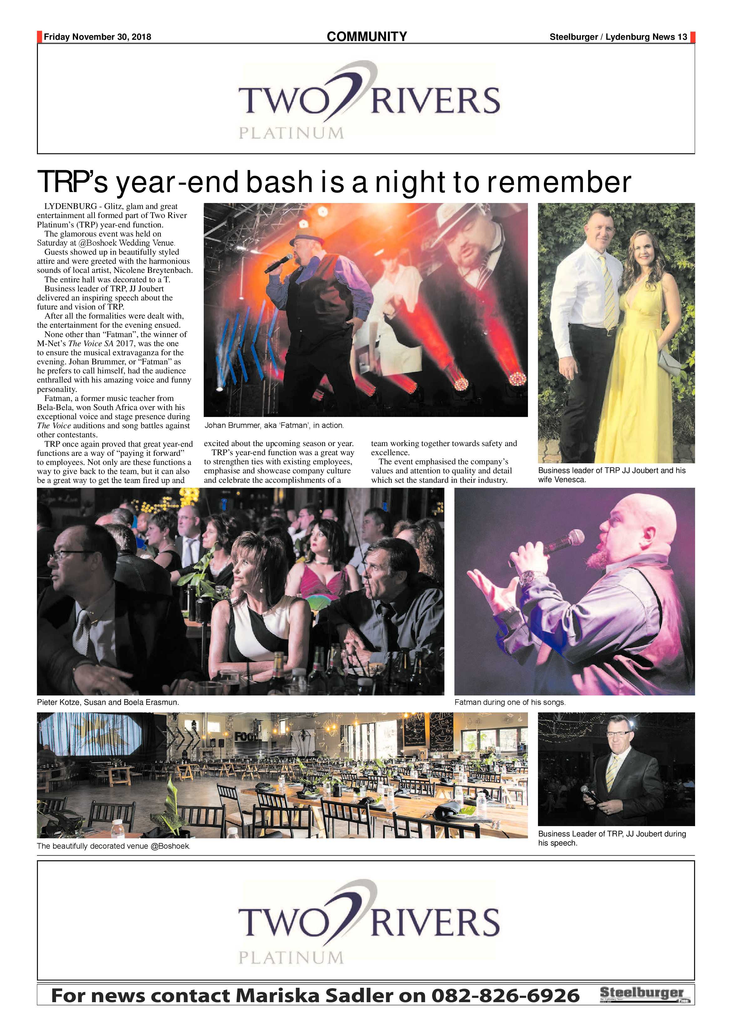 Steelburger News 30 November 2018 page 13