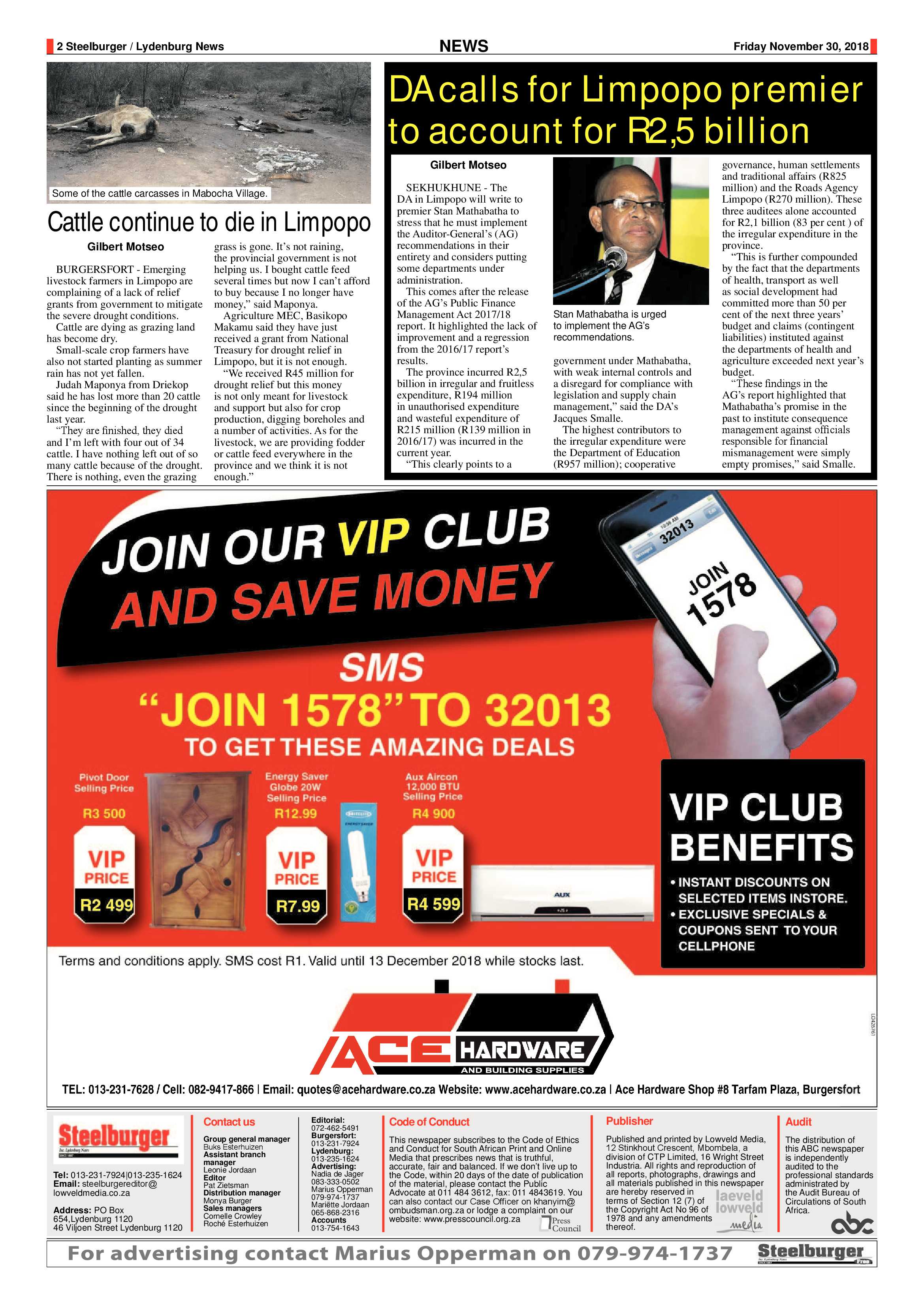 Steelburger News 30 November 2018 page 2