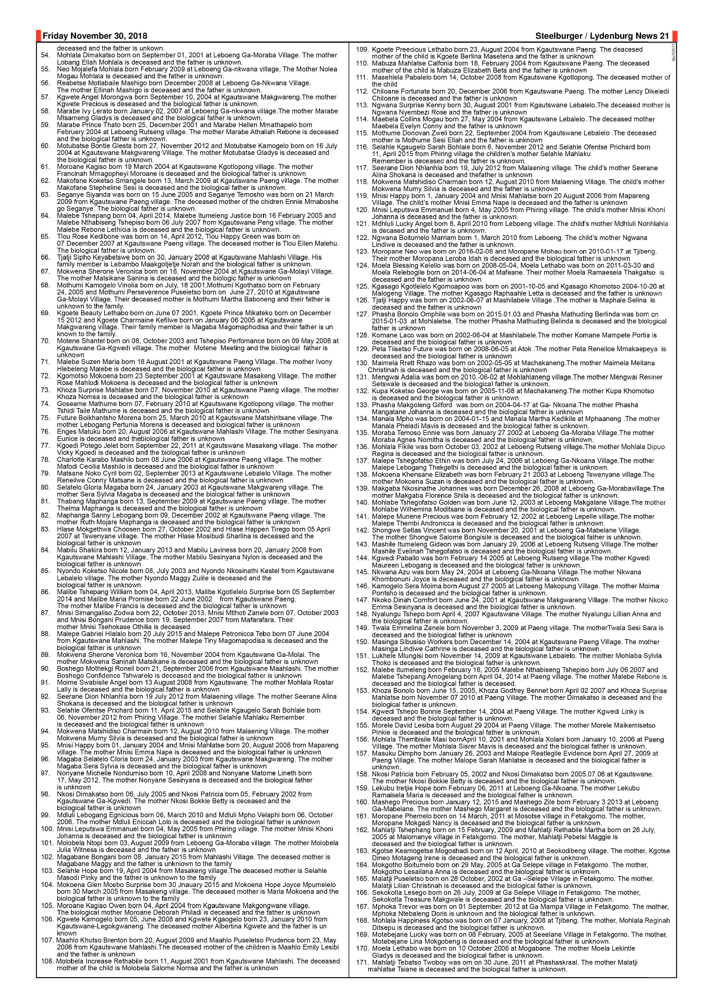 Steelburger News 30 November 2018 page 21