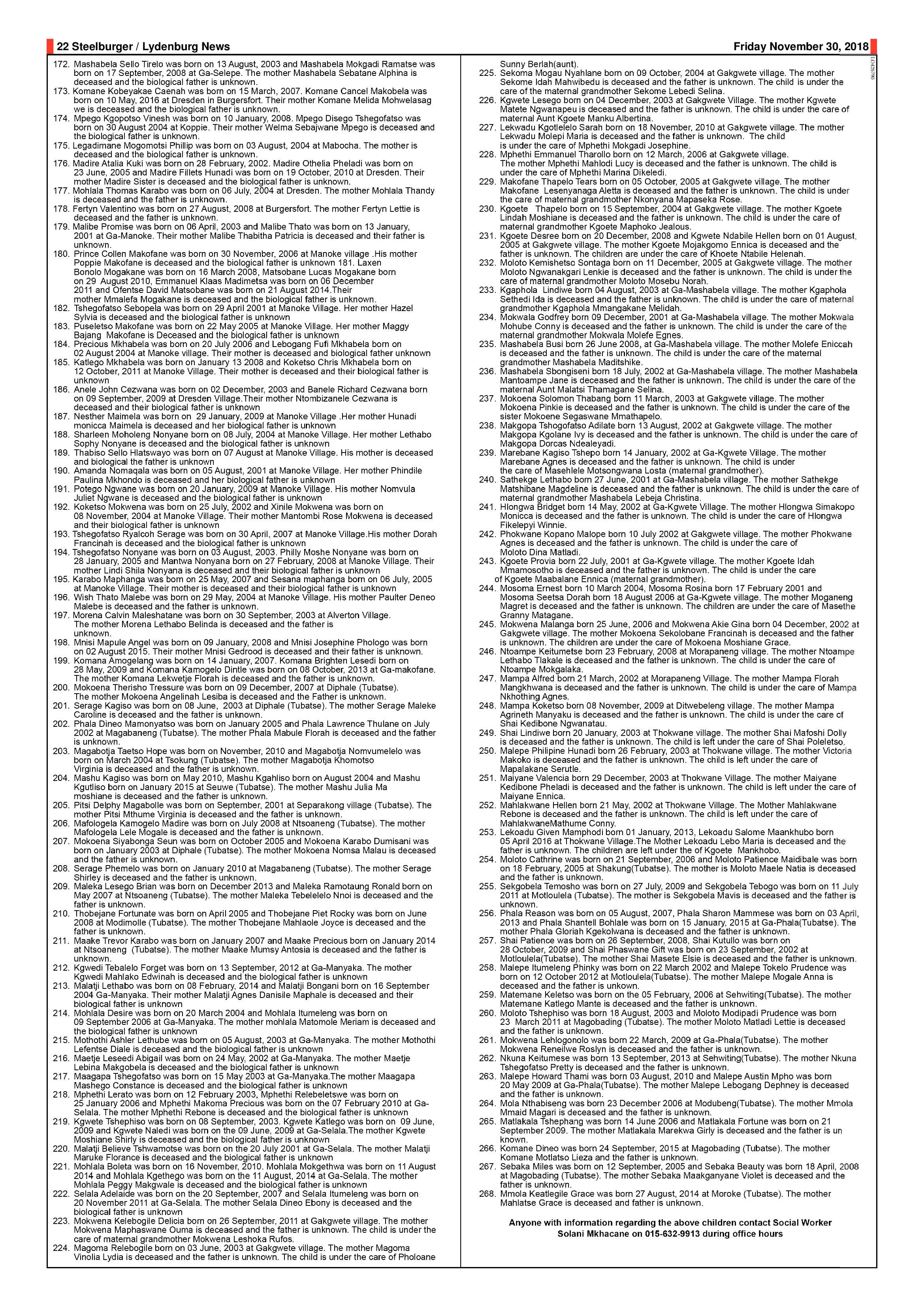 Steelburger News 30 November 2018 page 22