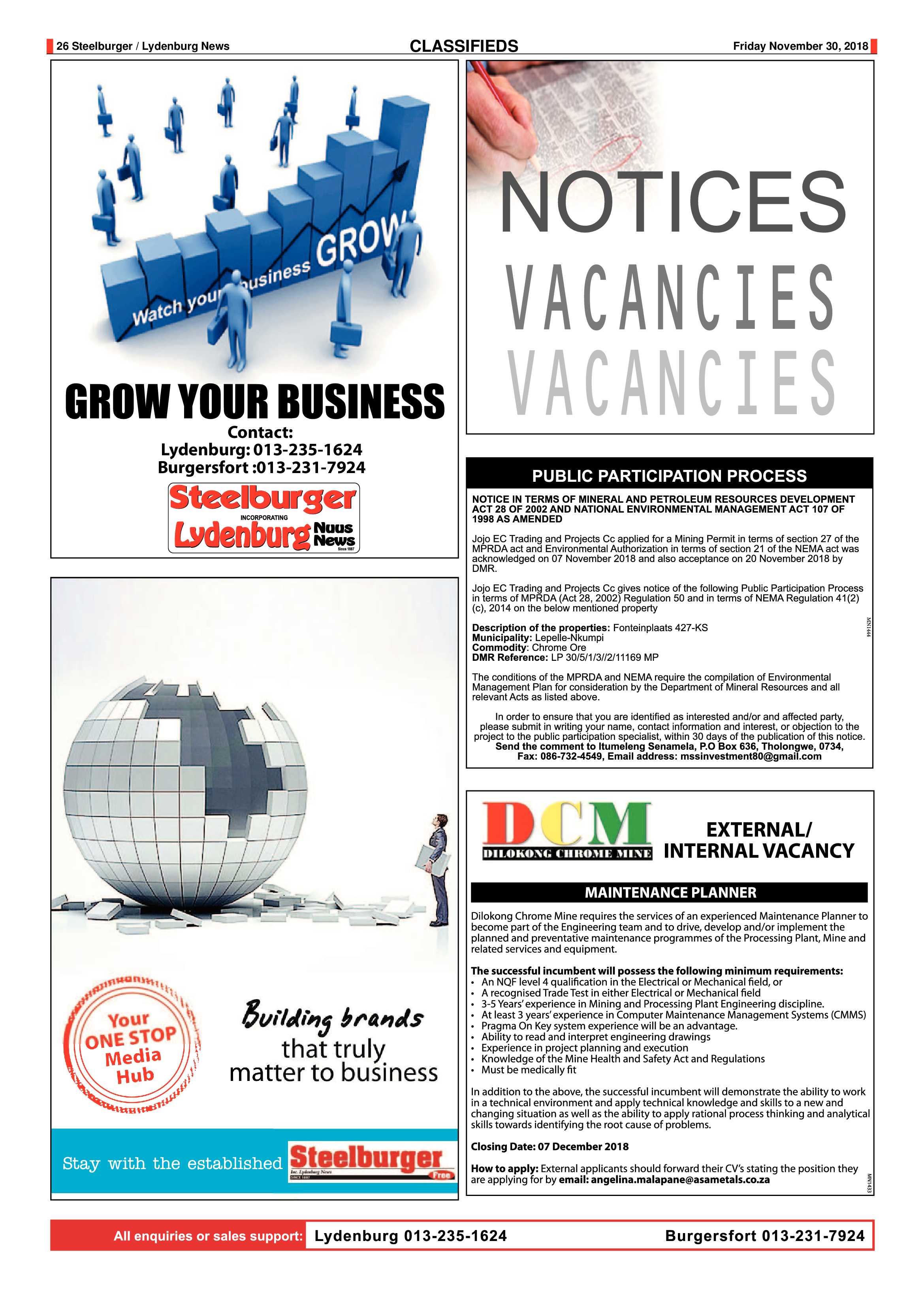 Steelburger News 30 November 2018 page 26