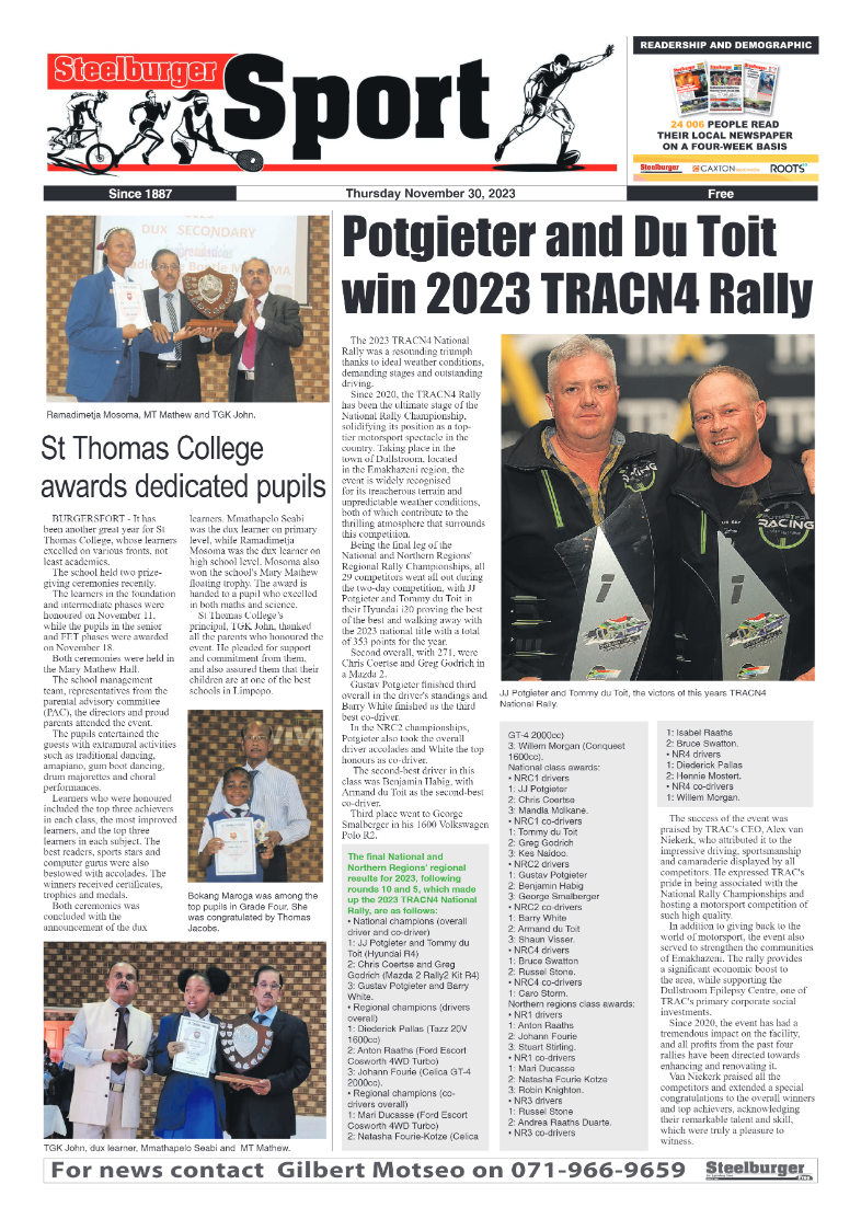 Steelburger News 30 November 2023 page 12