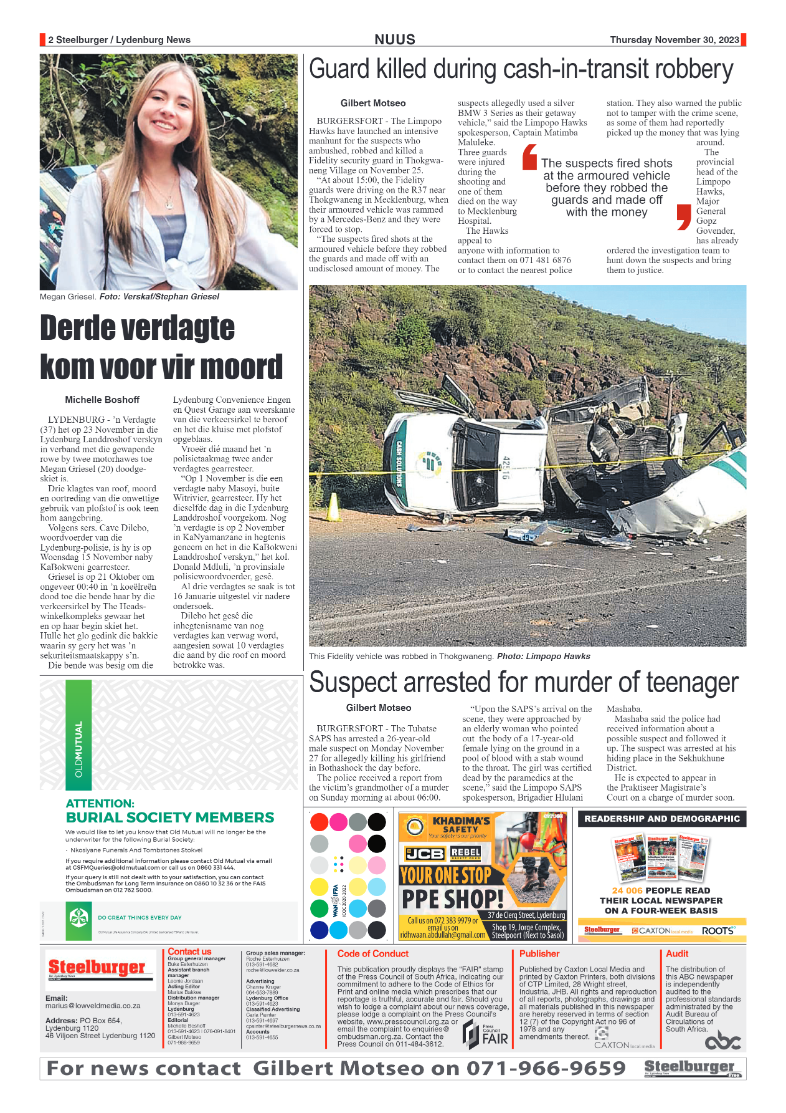 Steelburger News 30 November 2023 page 2