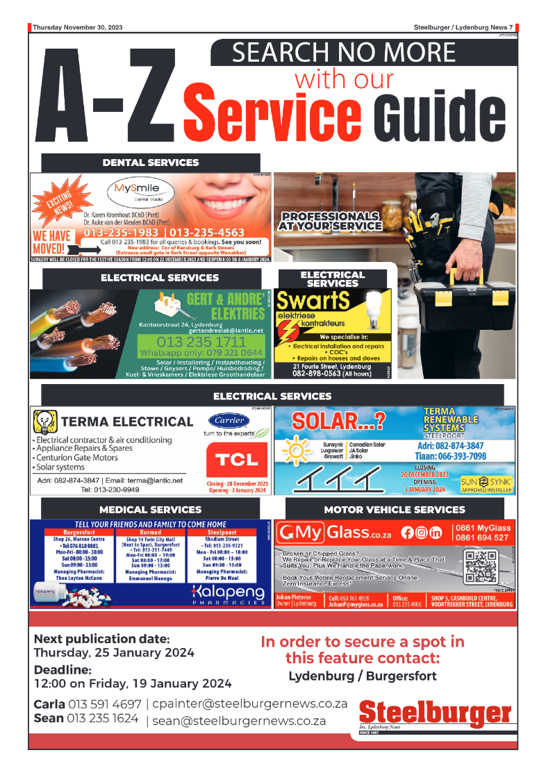 Steelburger News 30 November 2023 page 7