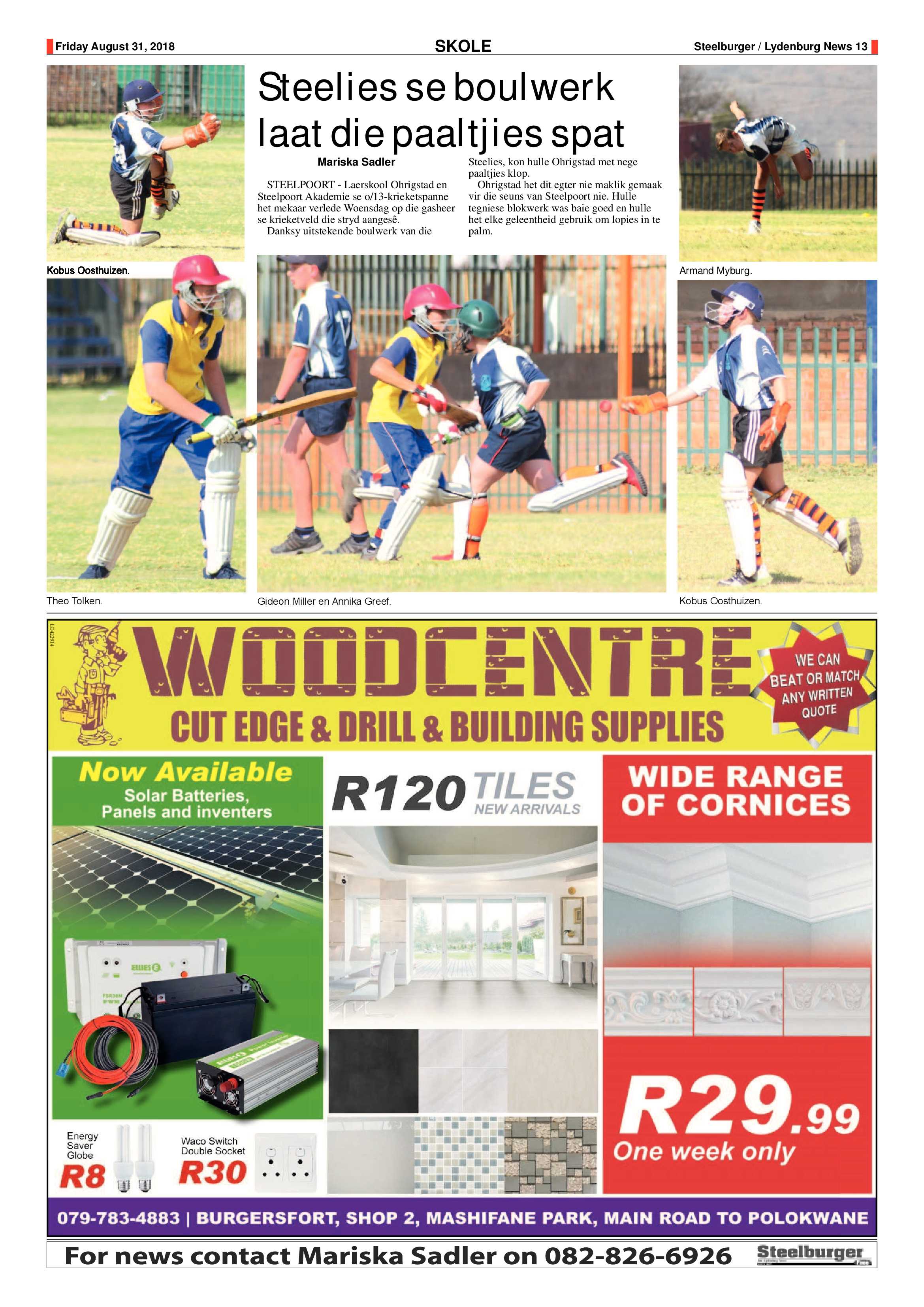 Steelburger News 31 August 2018 page 13